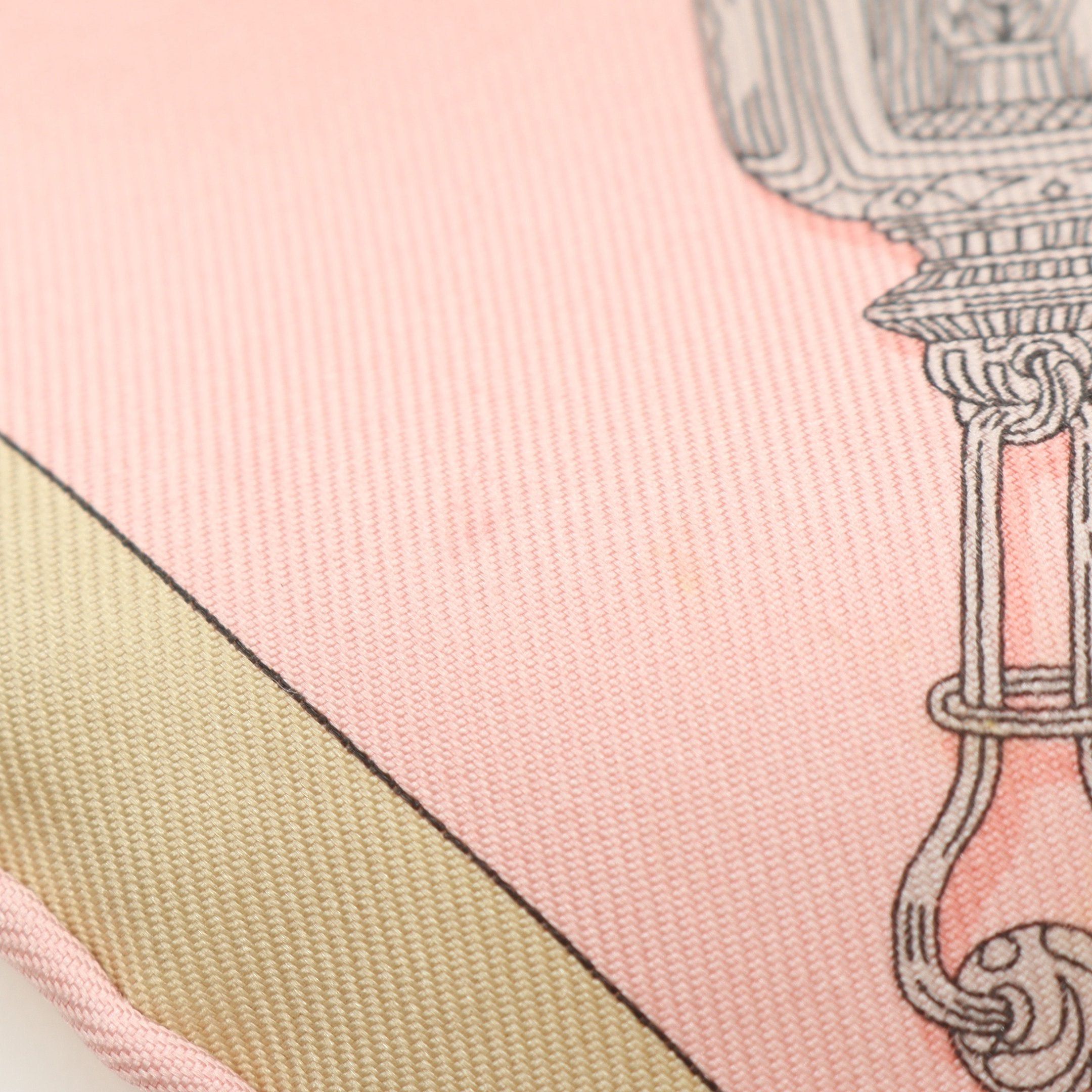 Hermes Hermes Petit Carres 45 Gavroche Merveilleuses Lanternes Scarf Silk Pink Multicolor Size ONE SIZE - 5 Thumbnail