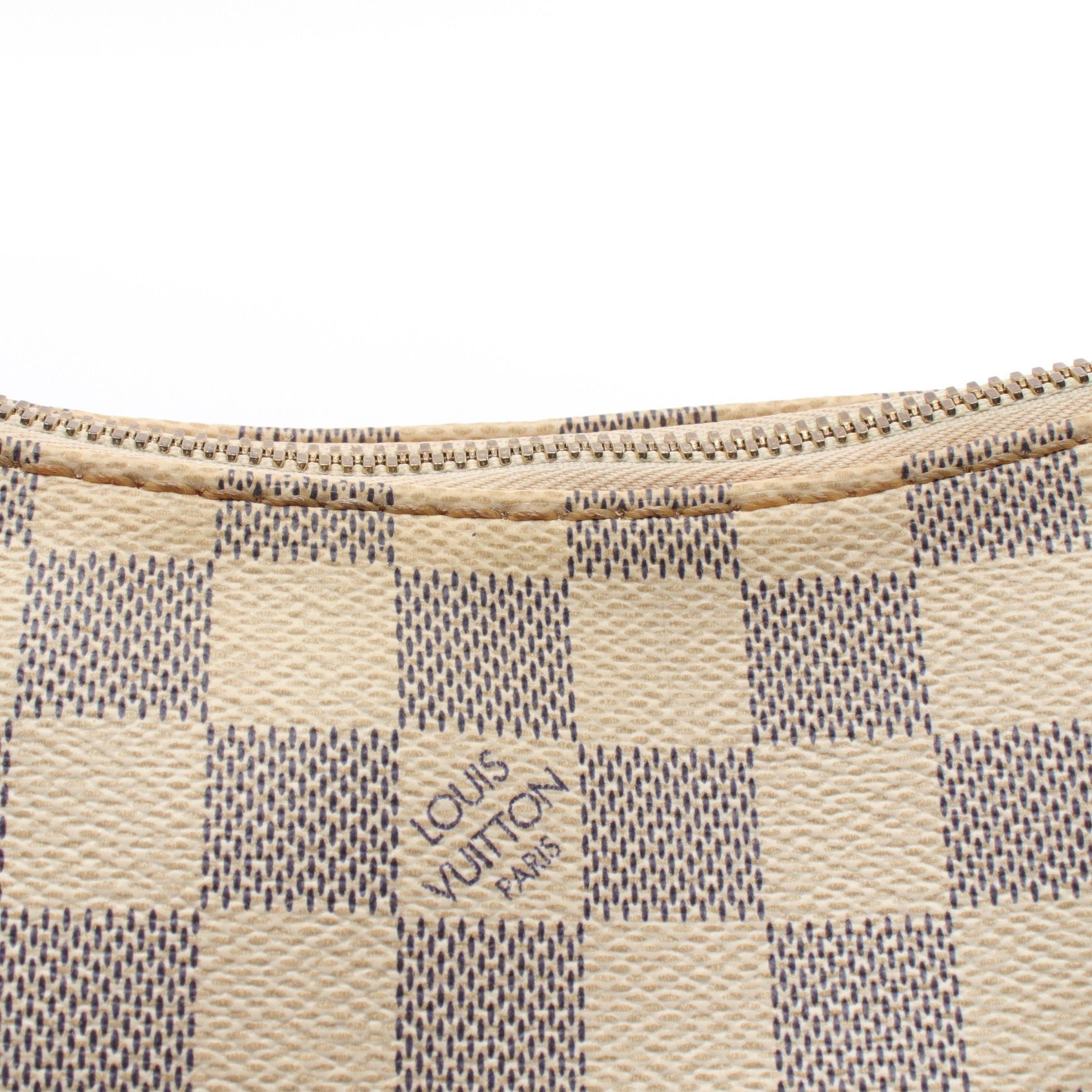 Louis Vuitton Louis Vuitton Lymington Damier Azur Handbag Leather White Size ONE SIZE - 10 Thumbnail