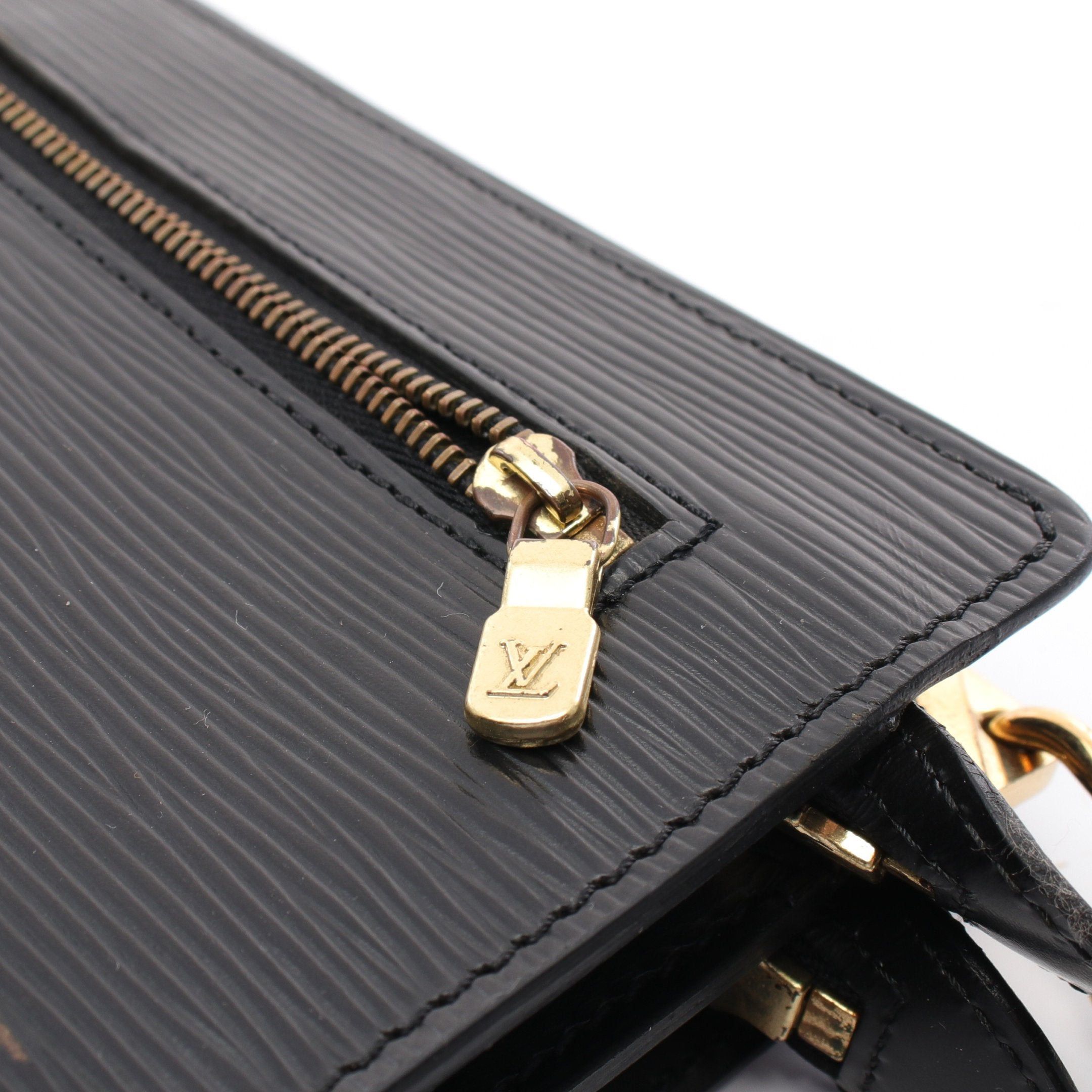 Louis Vuitton Louis Vuitton Enghien Epi Noir Shoulder Bag Leather Black Size ONE SIZE - 10 Thumbnail