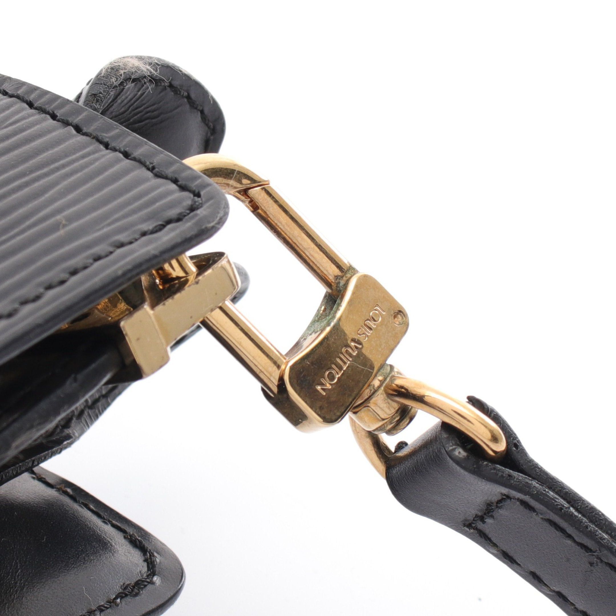 Louis Vuitton Louis Vuitton Enghien Epi Noir Shoulder Bag Leather Black Size ONE SIZE - 7 Thumbnail