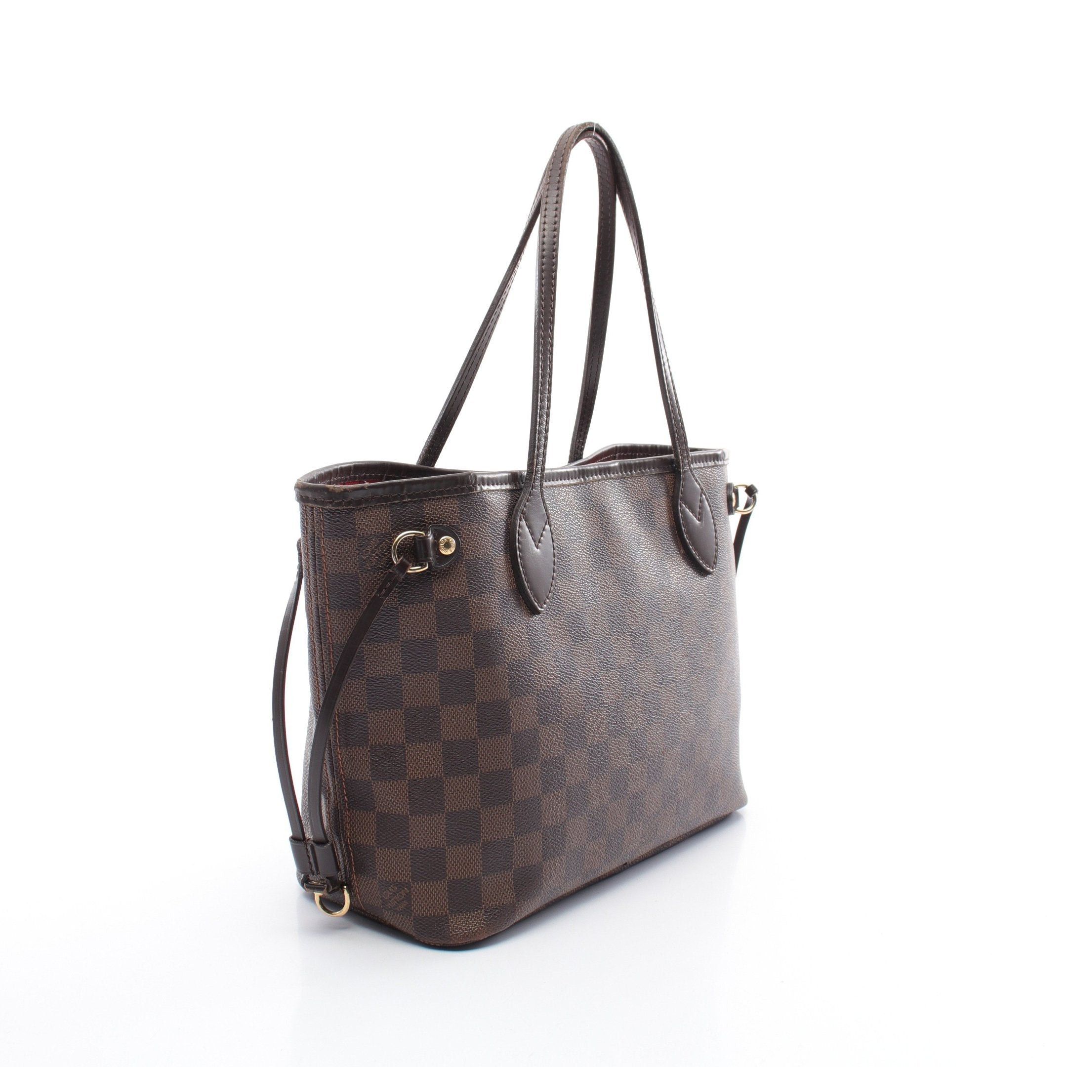 Louis Vuitton Louis Vuitton Neverfull Pm Damier Ebene Handbag Tote Bag Leather Brown Size ONE SIZE - 2 Thumbnail