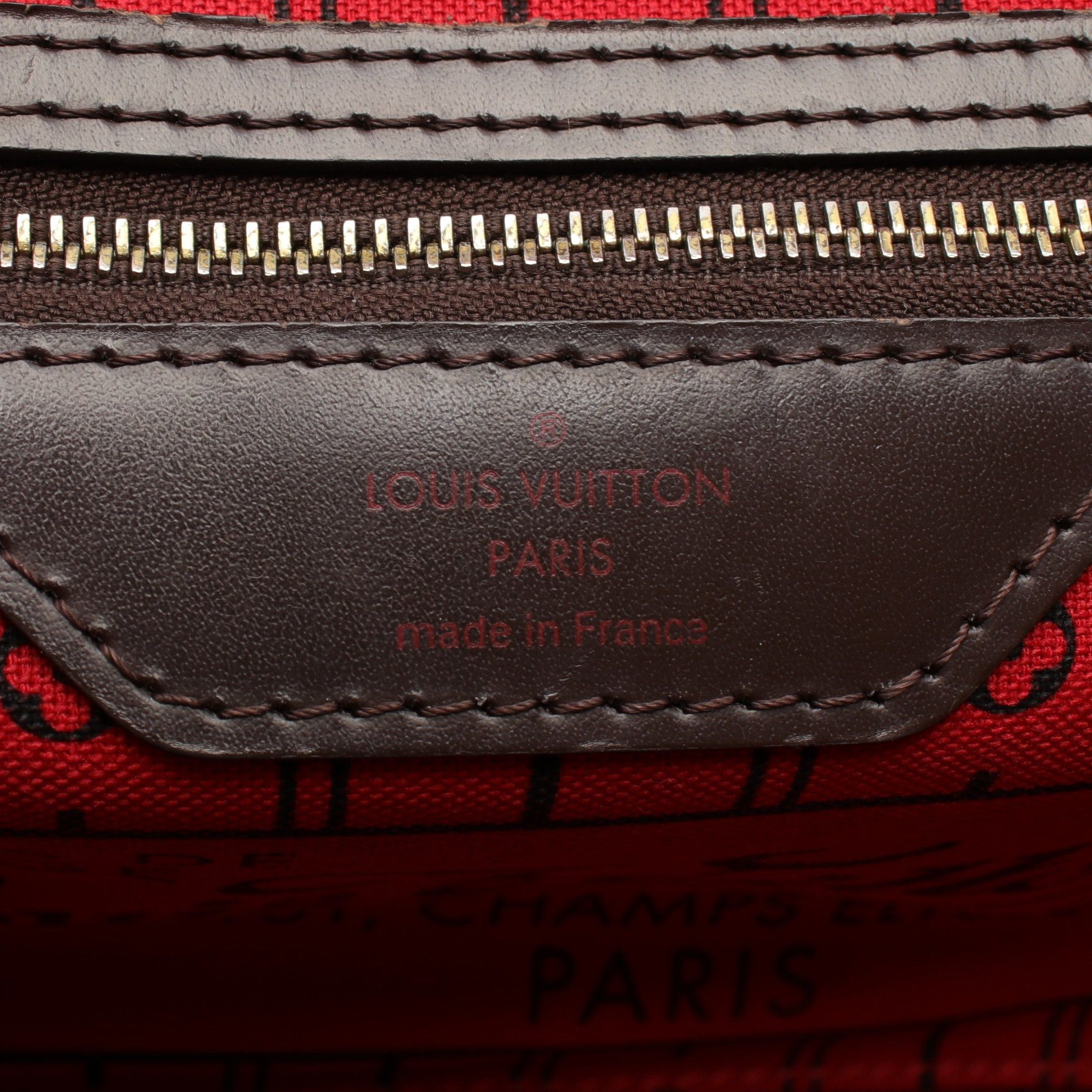 Louis Vuitton Louis Vuitton Neverfull Pm Damier Ebene Handbag Tote Bag Leather Brown Size ONE SIZE - 4 Thumbnail