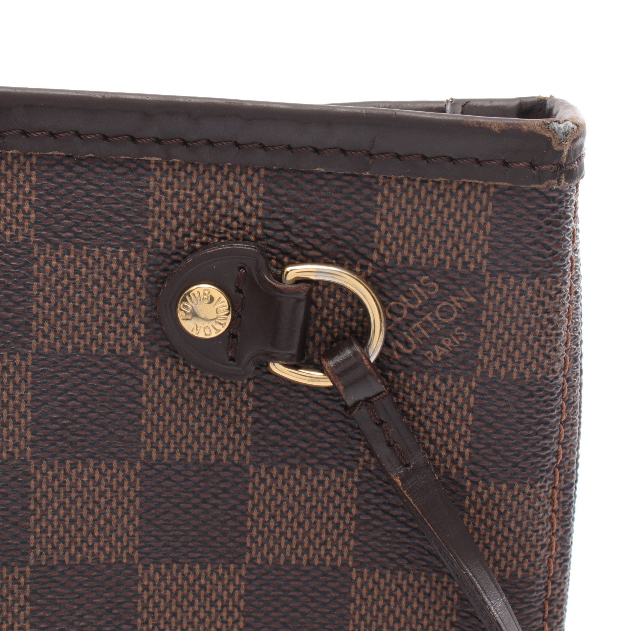 Louis Vuitton Louis Vuitton Neverfull Pm Damier Ebene Handbag Tote Bag Leather Brown Size ONE SIZE - 13 Thumbnail