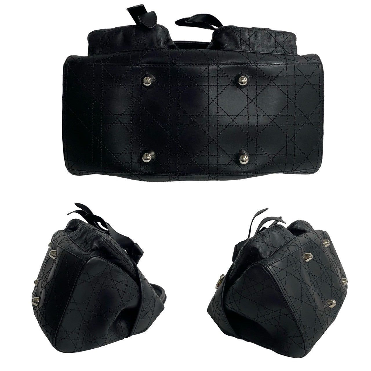 Dior Dior Handbag Black Leather Size ONE SIZE - 6 Thumbnail