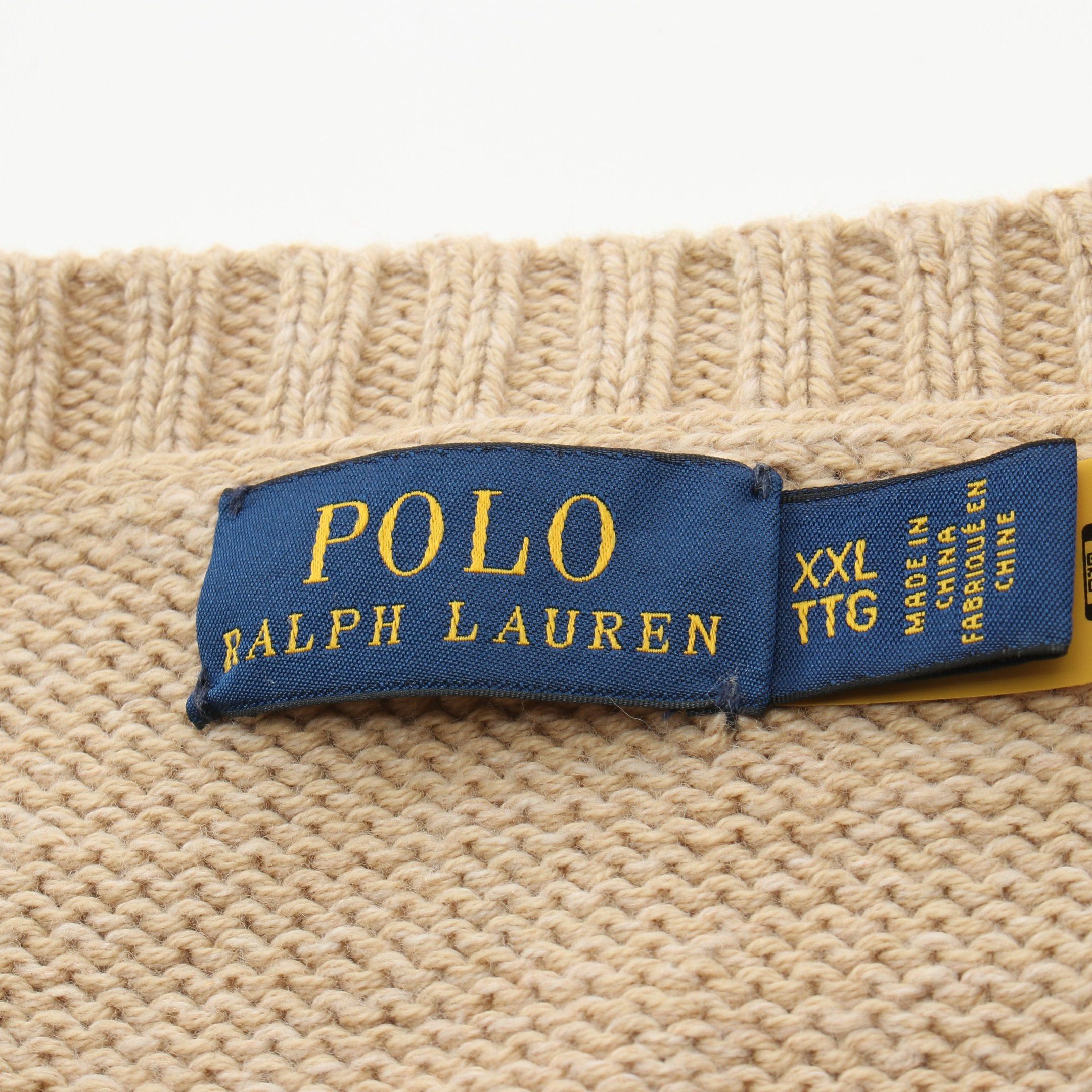 Ralph Lauren Ralph Lauren Polo Bear Sweater Knit Cotton Beige Size ONE SIZE - 3 Thumbnail