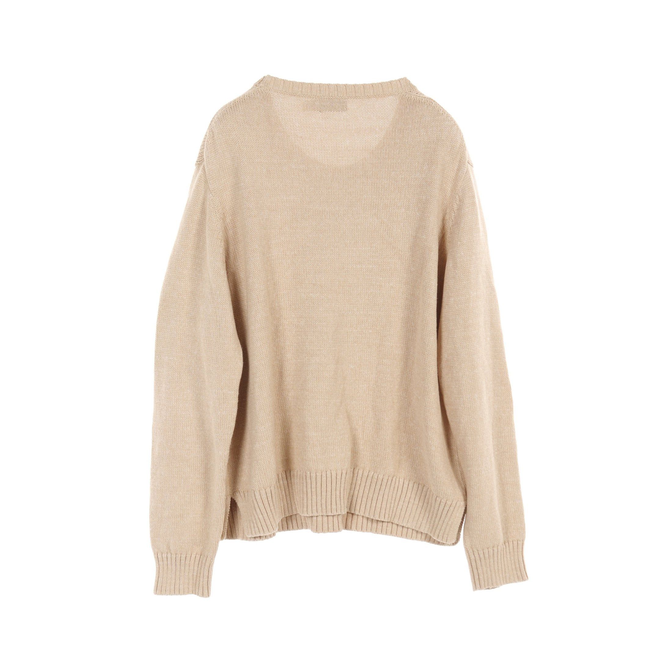 Ralph Lauren Ralph Lauren Polo Bear Sweater Knit Cotton Beige Size ONE SIZE - 2 Thumbnail