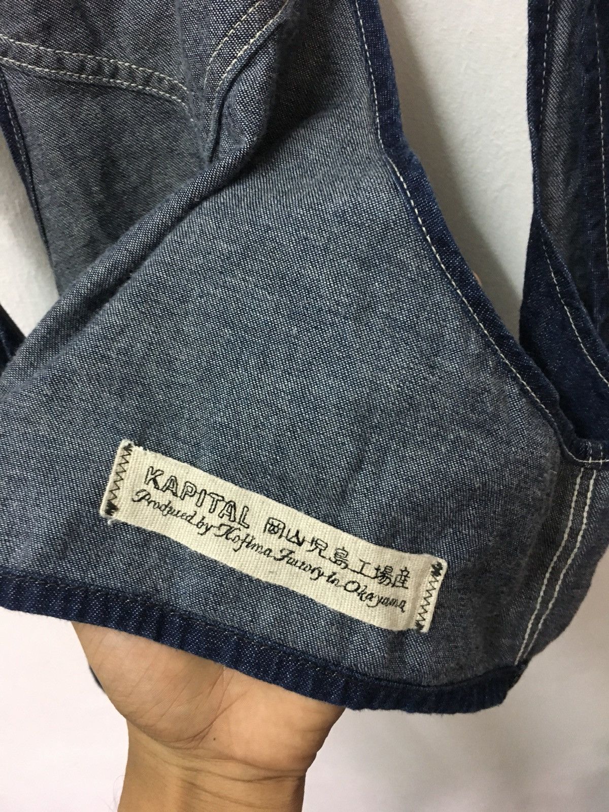 Kapital × Kapital Kountry kapital Bluehanded Denim vest Size US S / EU 44-46 / 1 - 5 Thumbnail