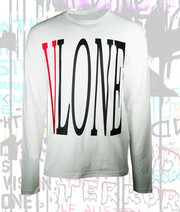Lone Sleeve White Vlone Shirt