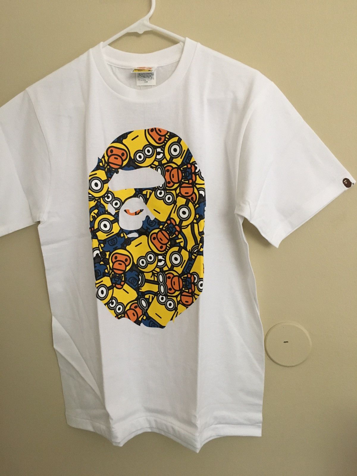 BAPE Minions Pattern Tee White