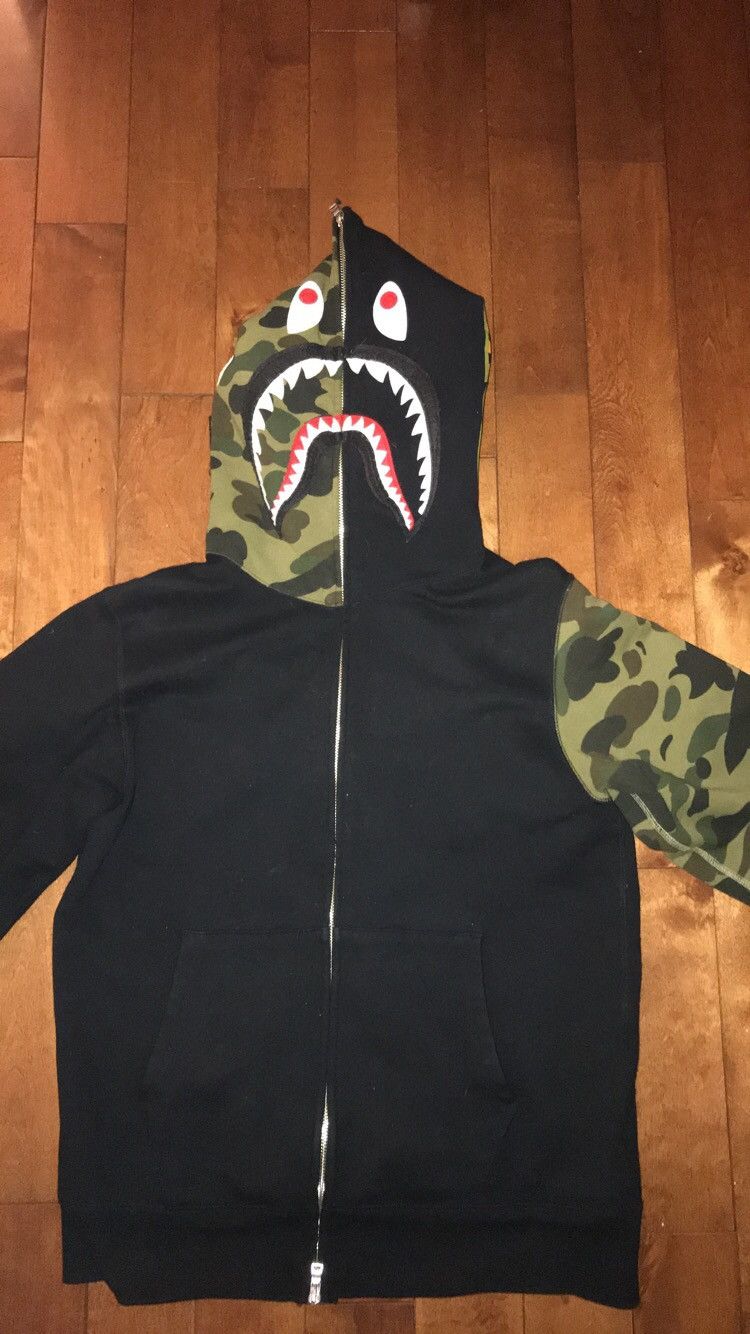 Shark Face Zip Hoodie
