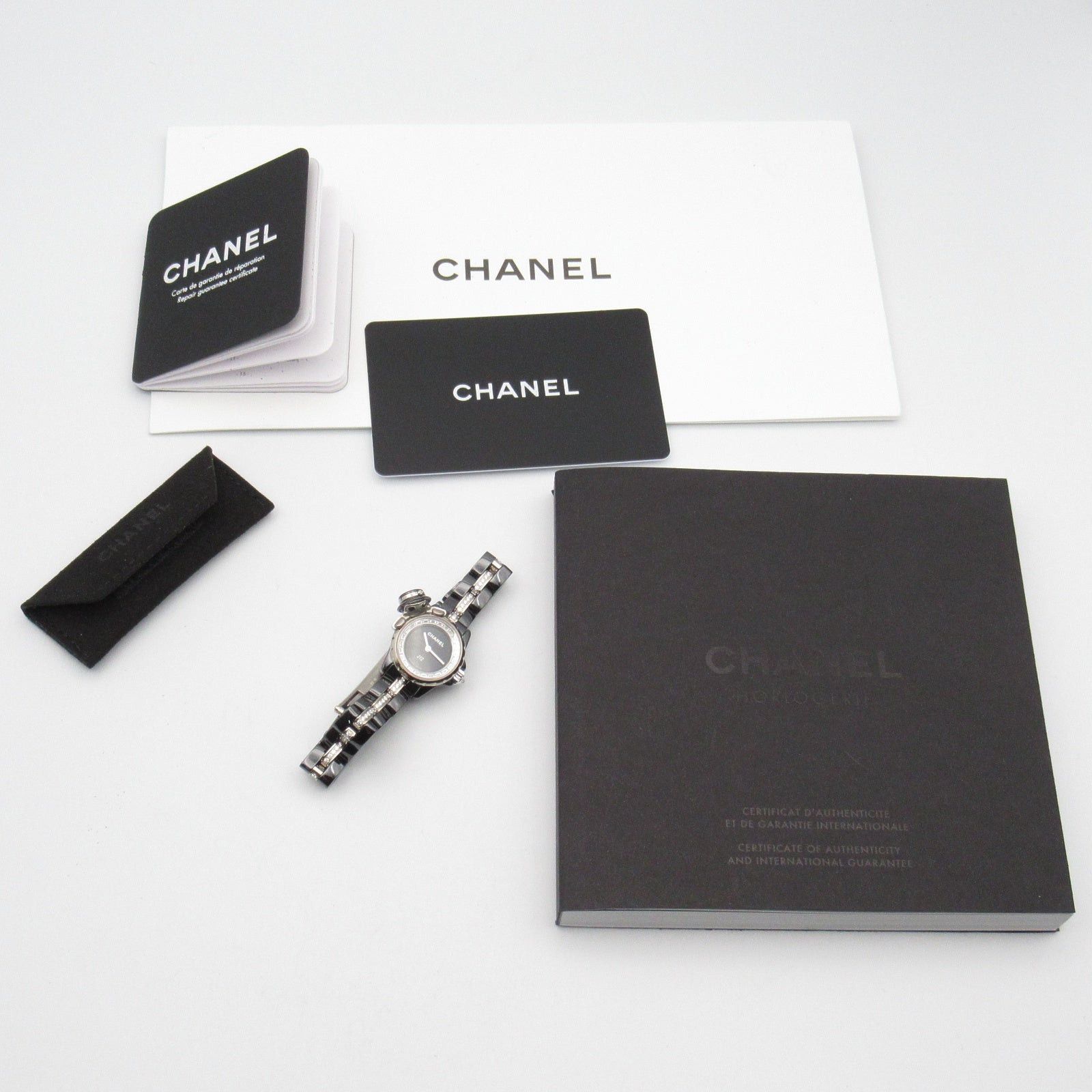 Chanel Chanel Mademoiselle J12/Xs Women Watch Quartz K18Wg (White Gold) Ceramic Black Size ONE SIZE - 11 Thumbnail