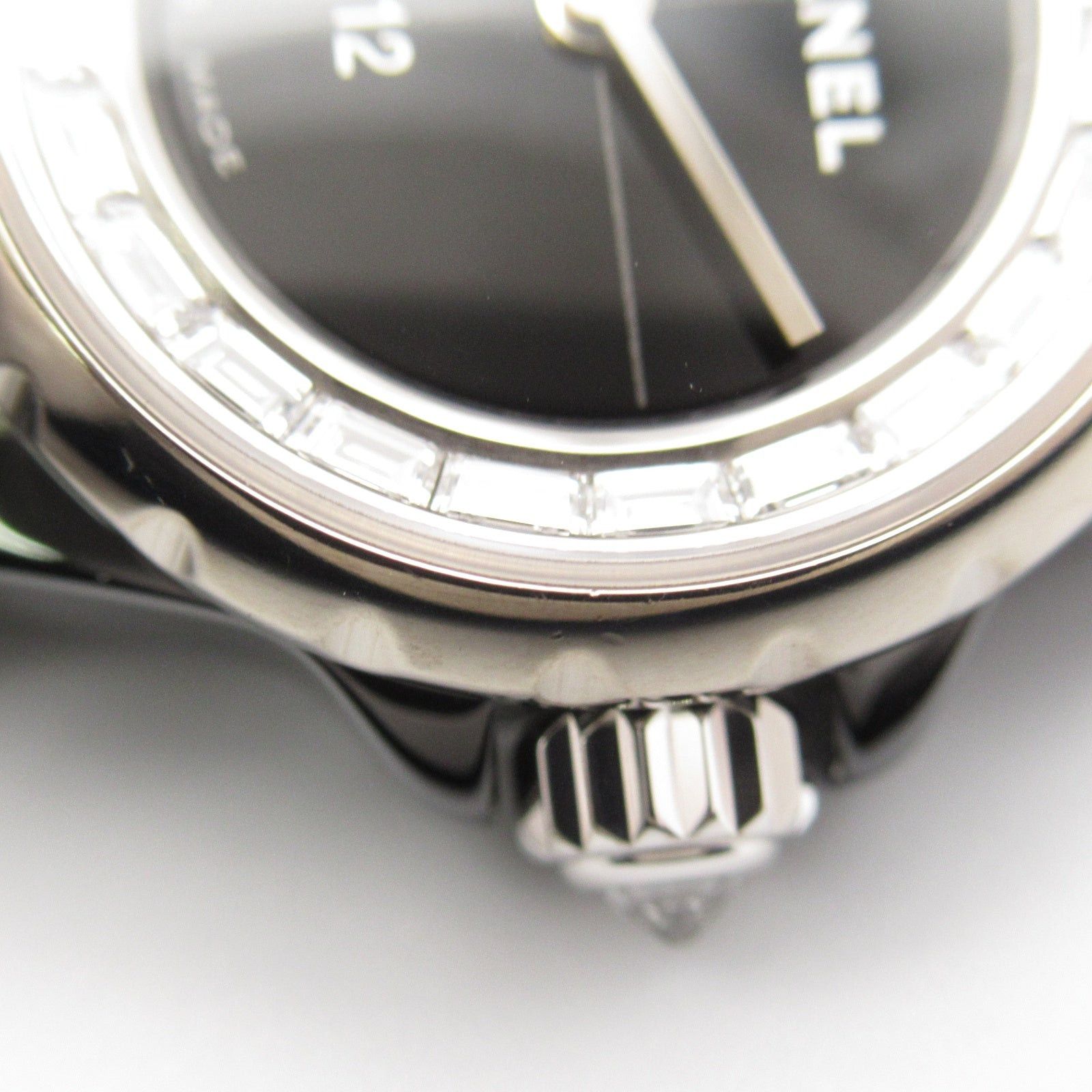 Chanel Chanel Mademoiselle J12/Xs Women Watch Quartz K18Wg (White Gold) Ceramic Black Size ONE SIZE - 12 Thumbnail