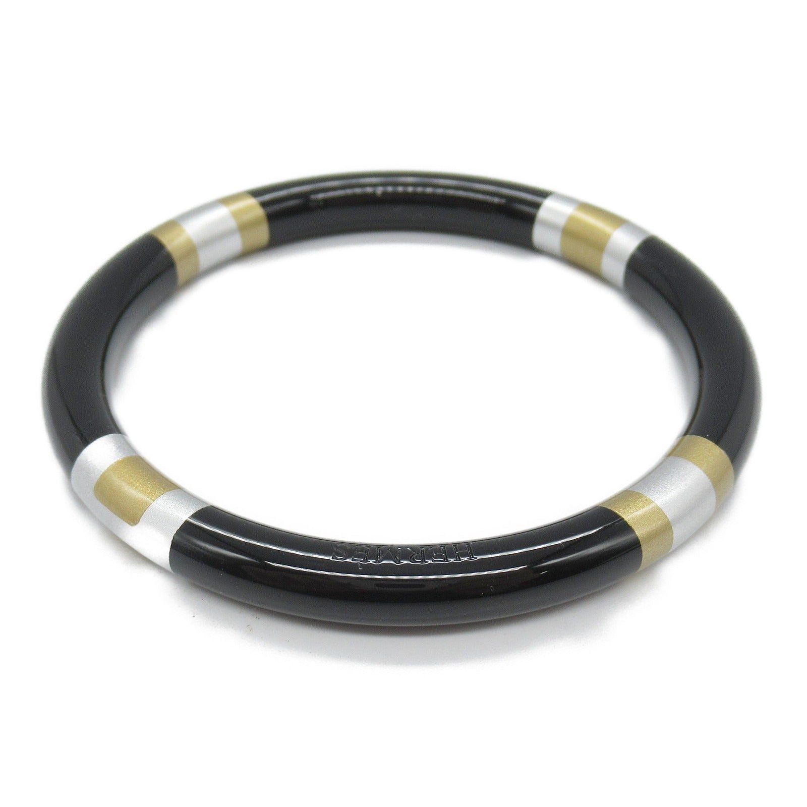 Hermes Hermes H-Equipe Pm Bracelet Others Lacquer Wood Black Illusion Of Nuit Size ONE SIZE - 2 Thumbnail