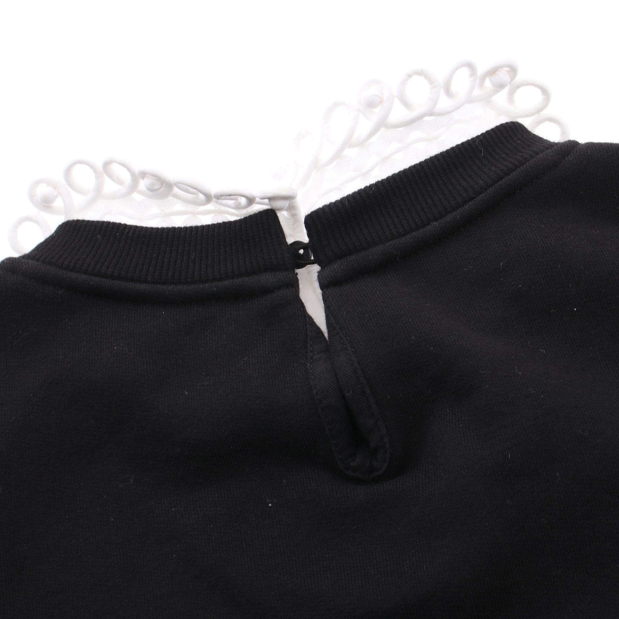 Valentino Valentino Sweatshirt Front Logo Print Cotton Black Size ONE SIZE - 7 Thumbnail