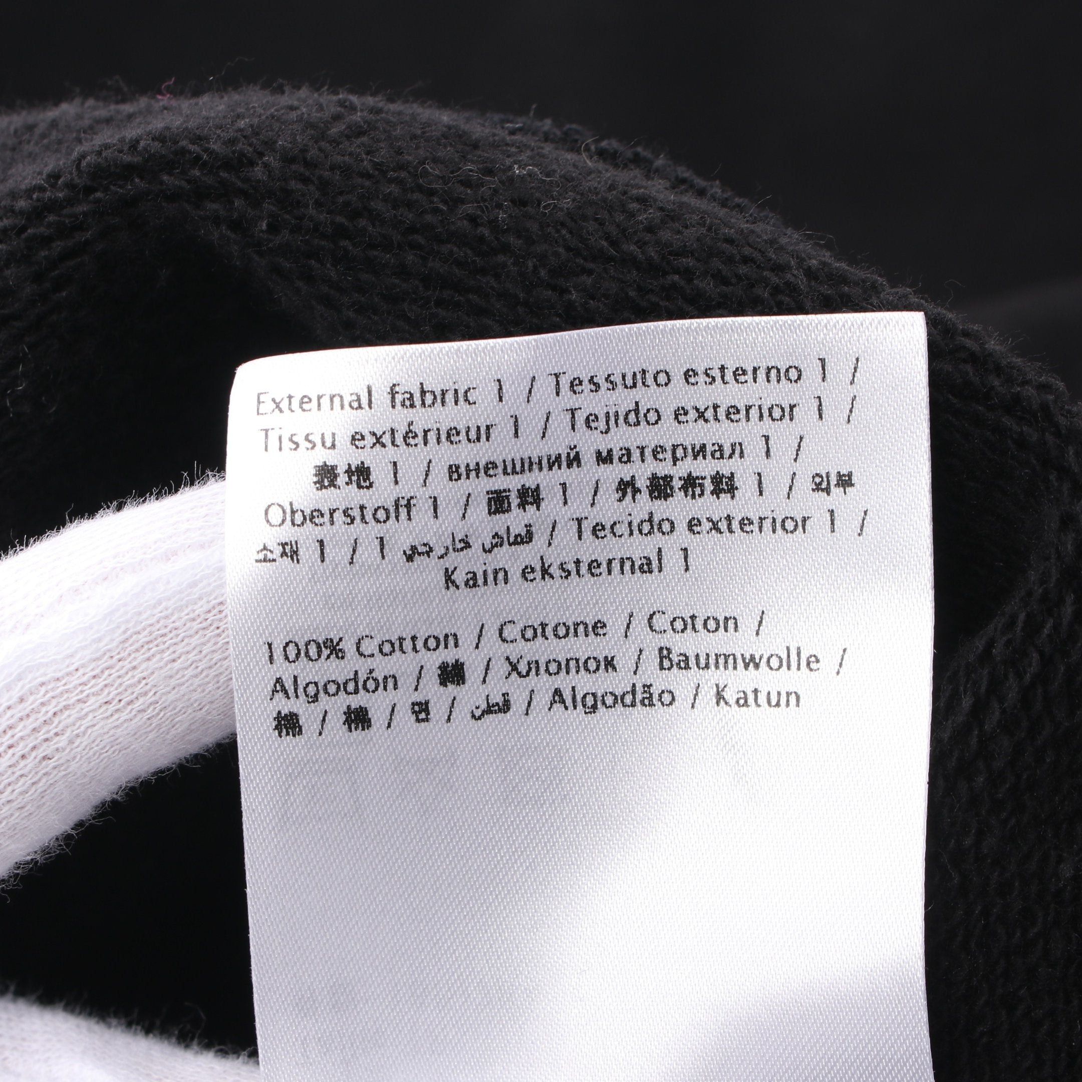 Valentino Valentino Sweatshirt Front Logo Print Cotton Black Size ONE SIZE - 5 Thumbnail