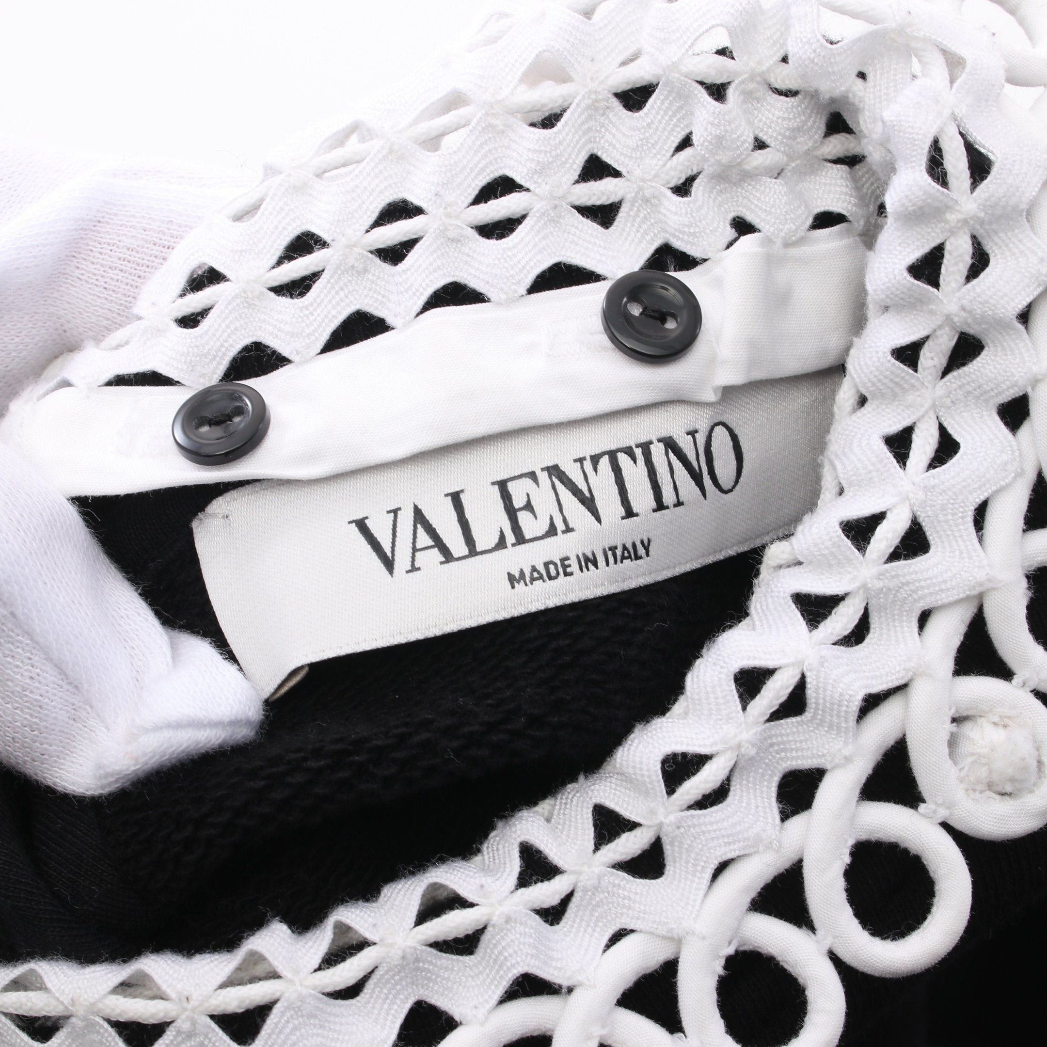 Valentino Valentino Sweatshirt Front Logo Print Cotton Black Size ONE SIZE - 3 Thumbnail