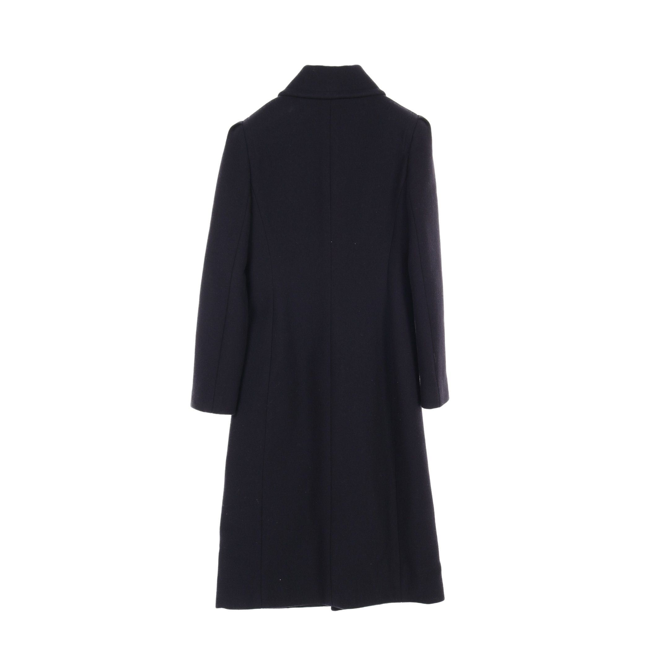 Celine Celine Convertible Collar Coat Wool Navy Size ONE SIZE - 2 Thumbnail