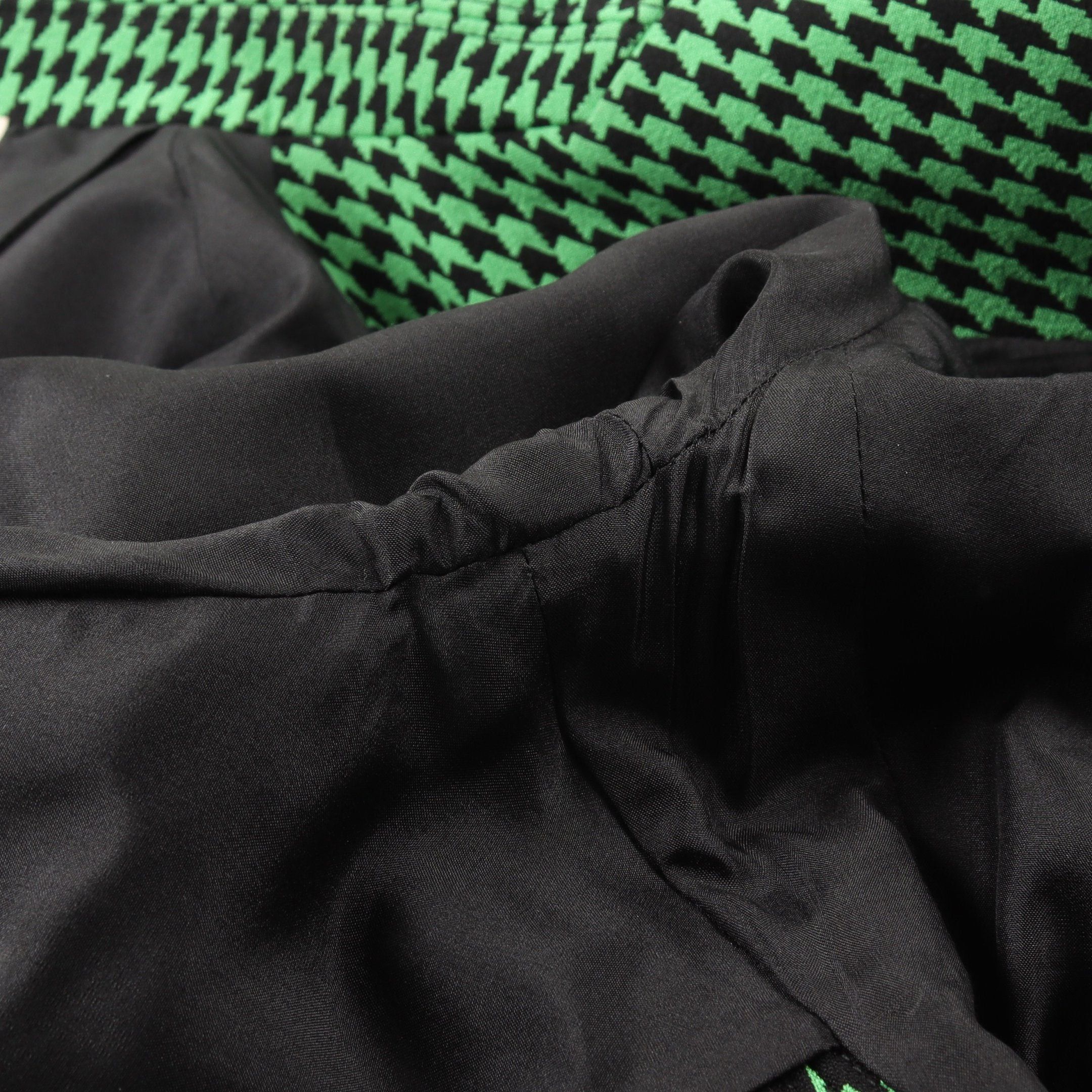 Celine Celine Jacket Houndstooth Cotton Green Black Size ONE SIZE - 8 Thumbnail