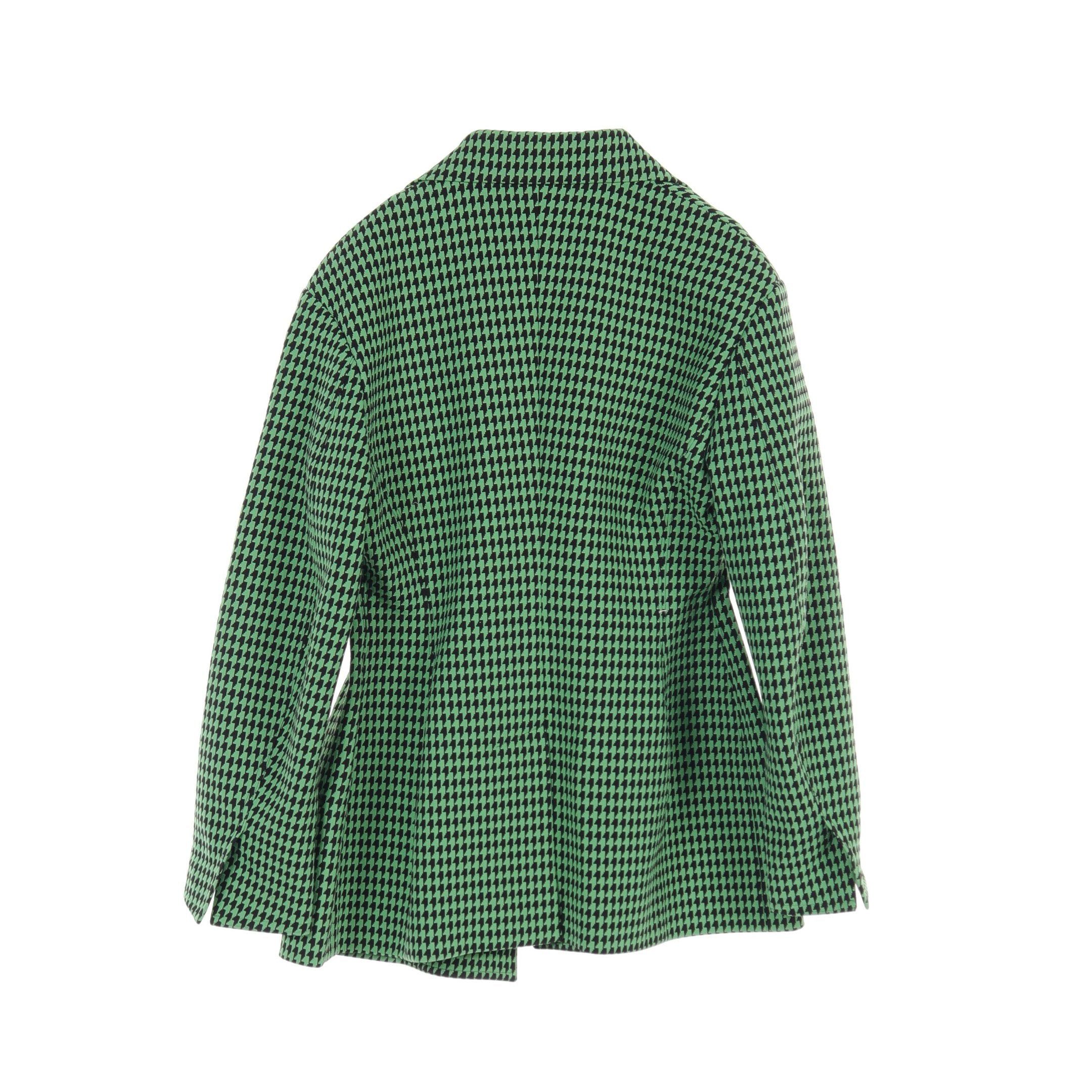 Celine Celine Jacket Houndstooth Cotton Green Black Size ONE SIZE - 2 Thumbnail