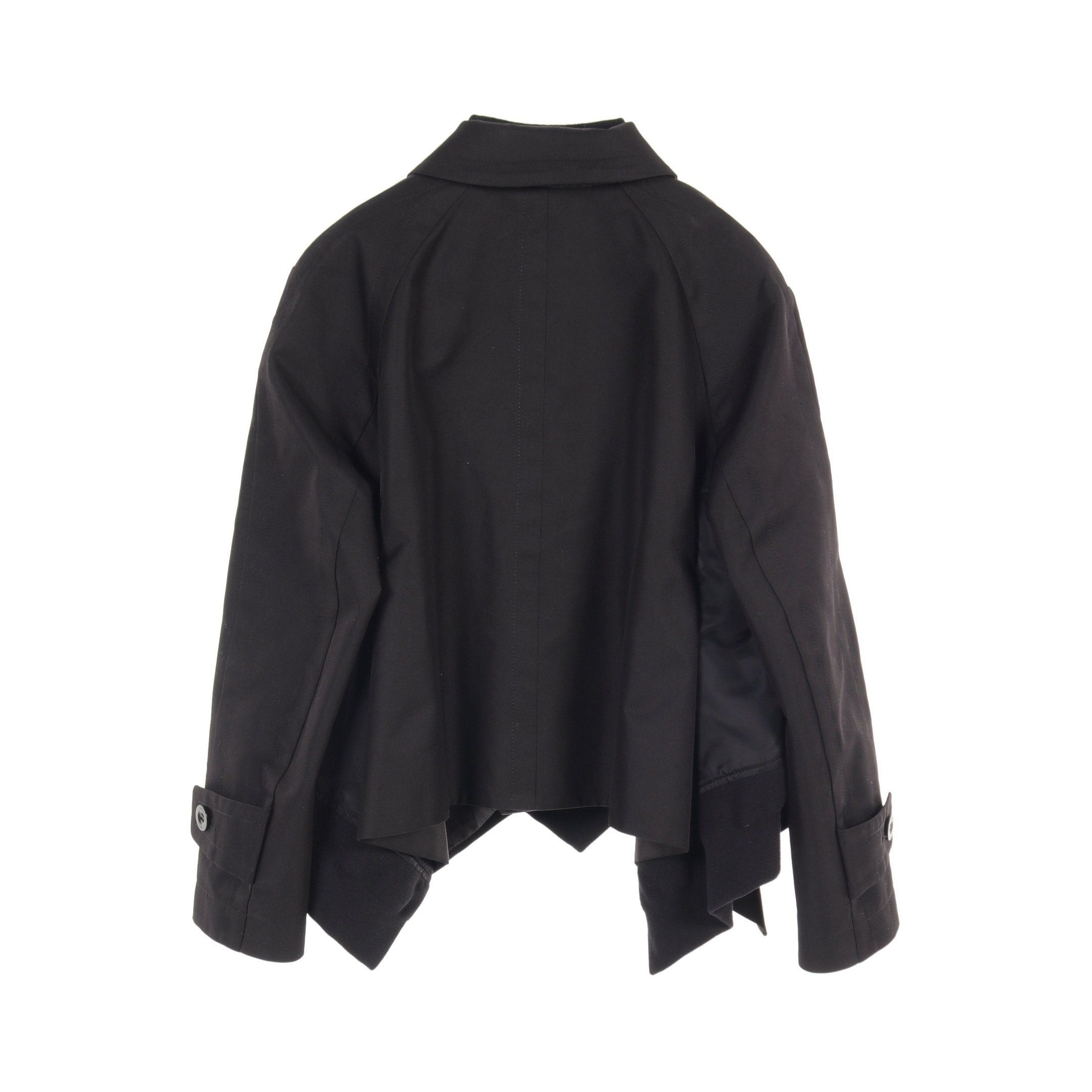 Sacai Sacai Twill Jacket Cotton Black Layered Size ONE SIZE - 2 Thumbnail