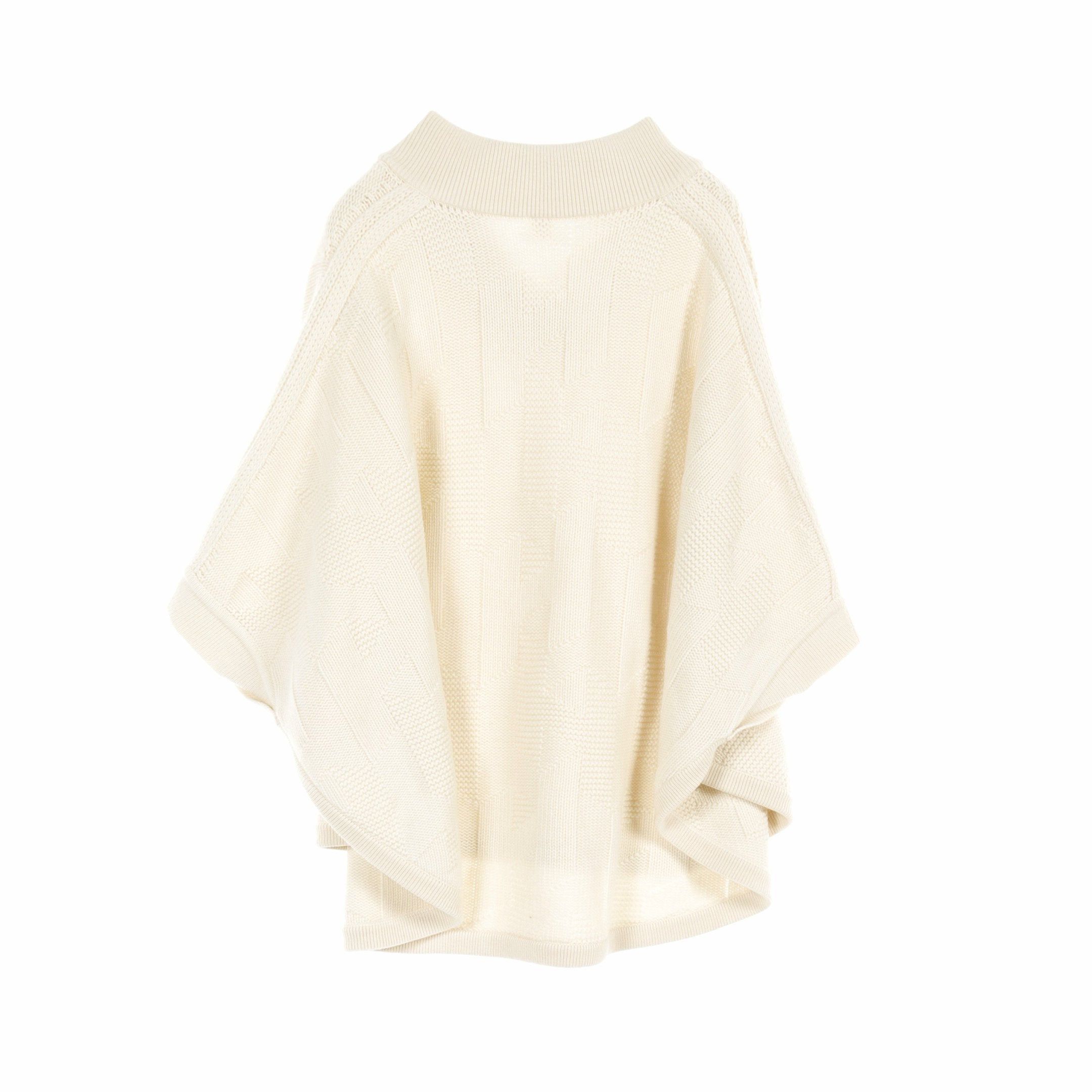 Hermes Hermes Poncho Wool Ivory 23Aw Size ONE SIZE - 2 Thumbnail