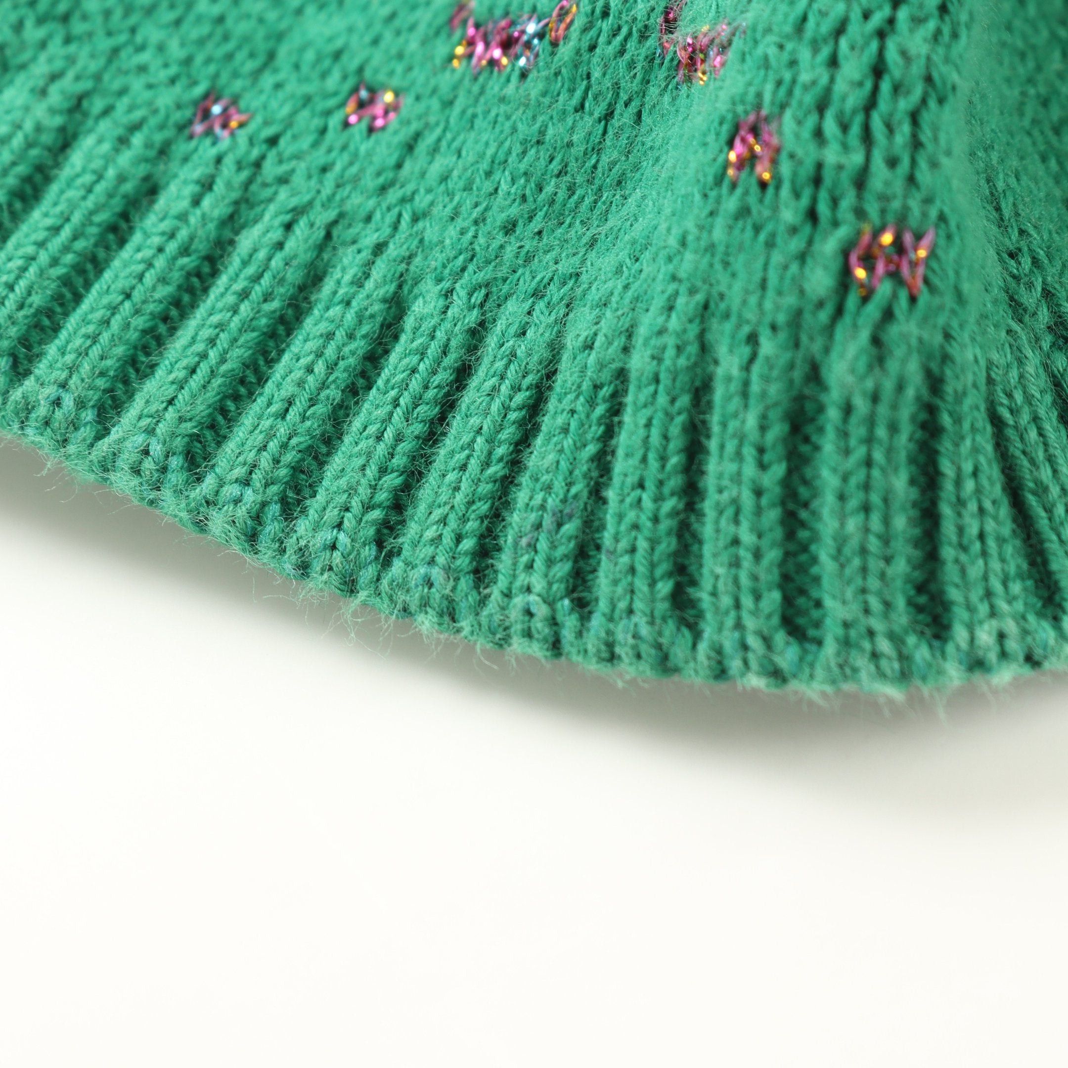 Gucci Gucci Gg Pattern Cardigan Crew Neck Cotton Green Kids Size ONE SIZE - 7 Thumbnail