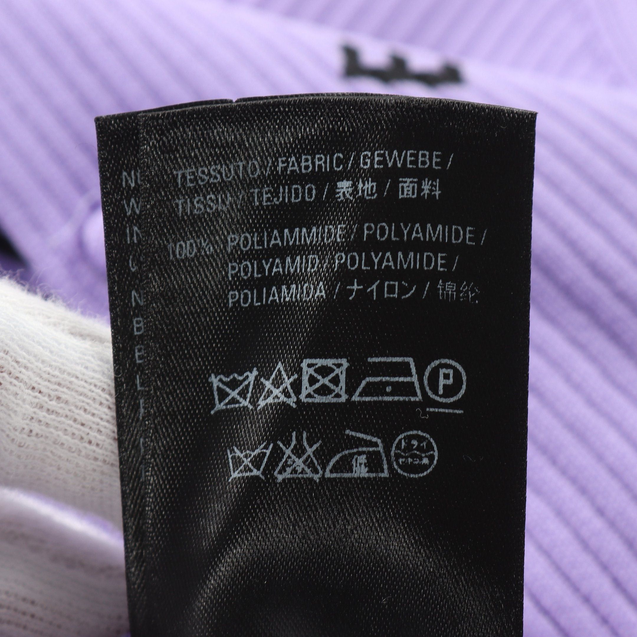 Balenciaga Balenciaga Rib Cardigan Crew Neck Logo Nylon Purple Black Size ONE SIZE - 5 Thumbnail