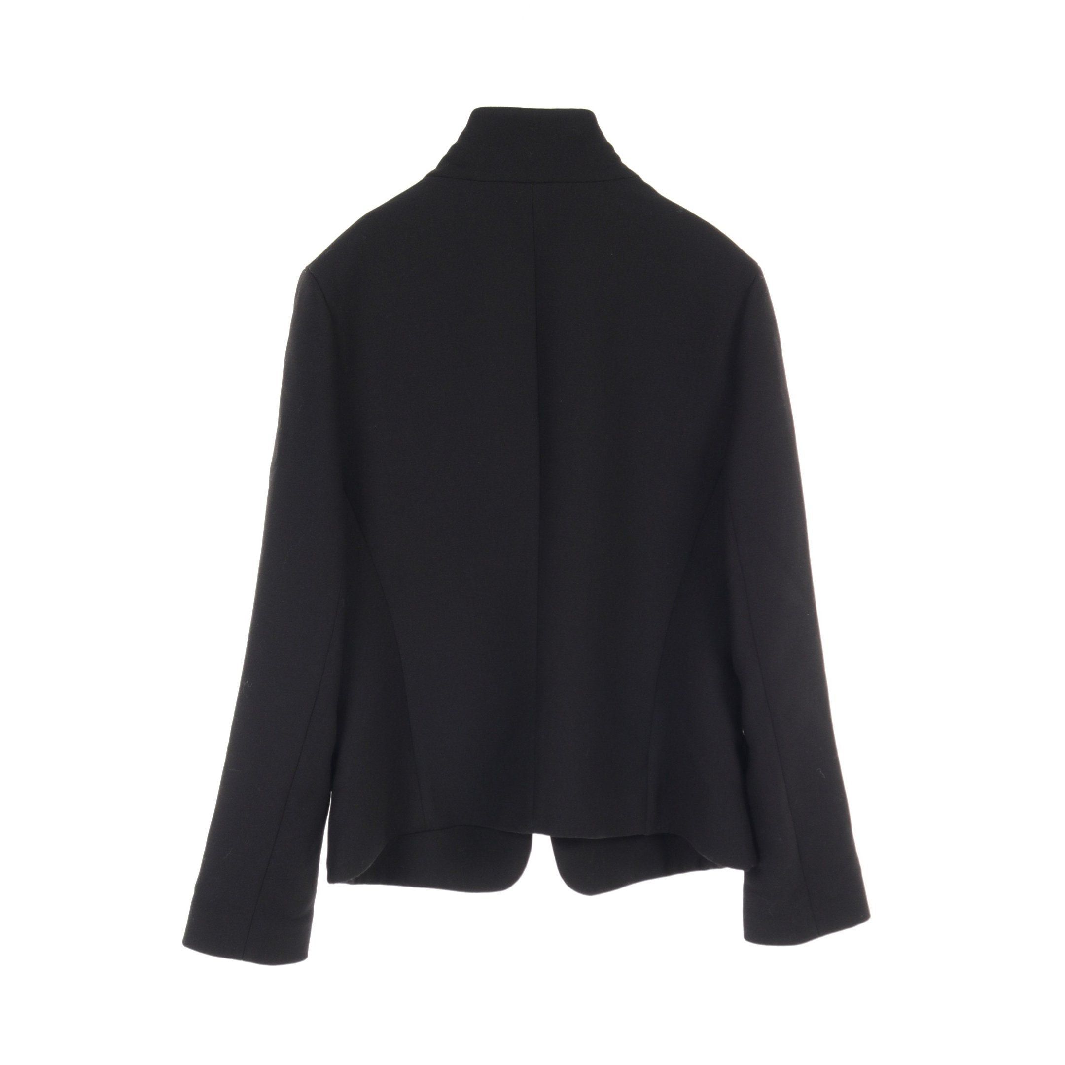 Hermes Hermes Jacket Wool Leather Black Size ONE SIZE - 2 Thumbnail