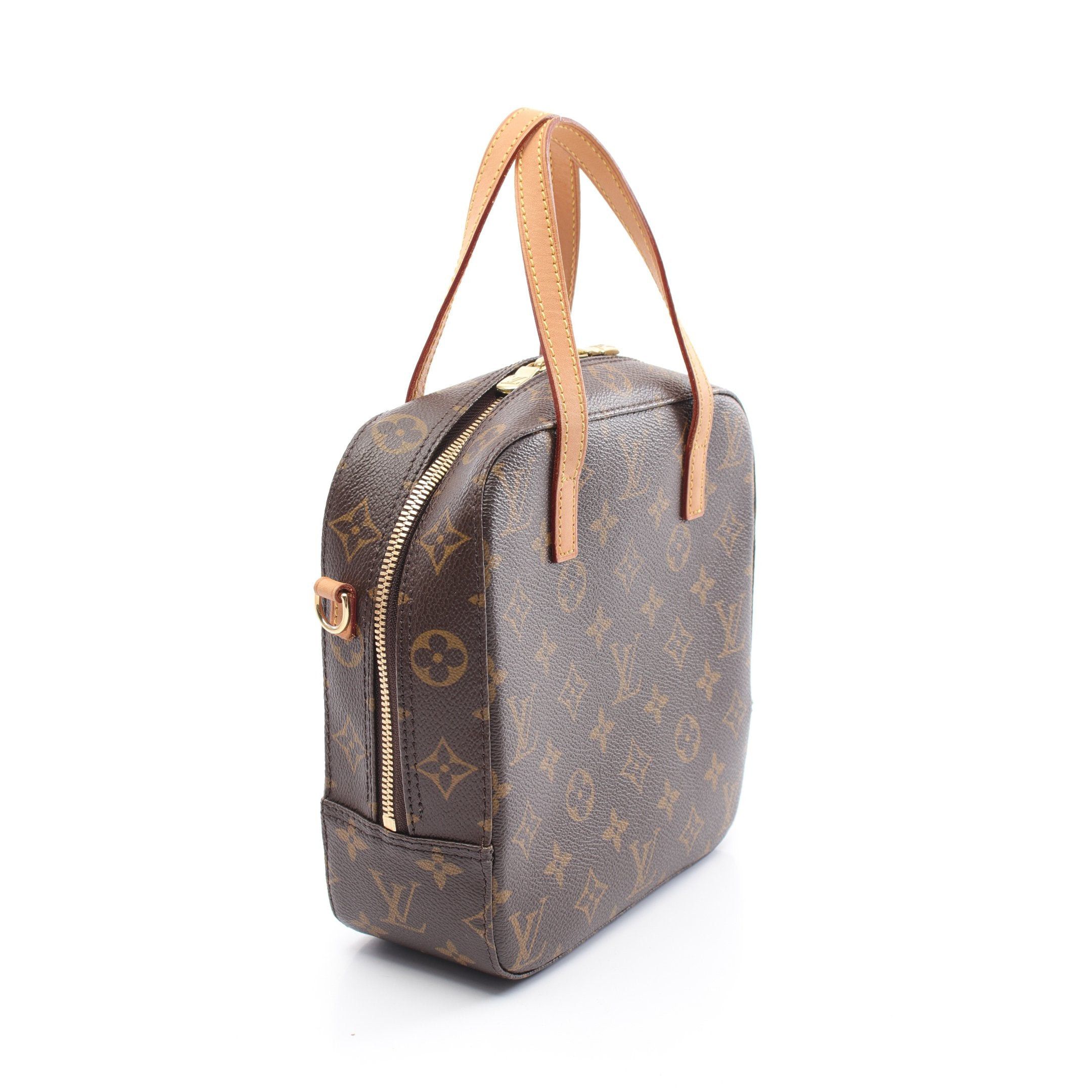 Louis Vuitton Louis Vuitton Spontini Monogram Handbag Leather Brown Size ONE SIZE - 2 Thumbnail