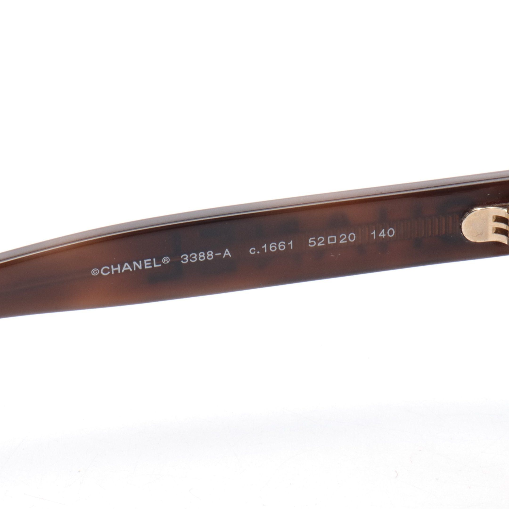 Chanel Chanel Round Shape Eyewear Sunglasses Brown Prescription Lens Size ONE SIZE - 4 Thumbnail