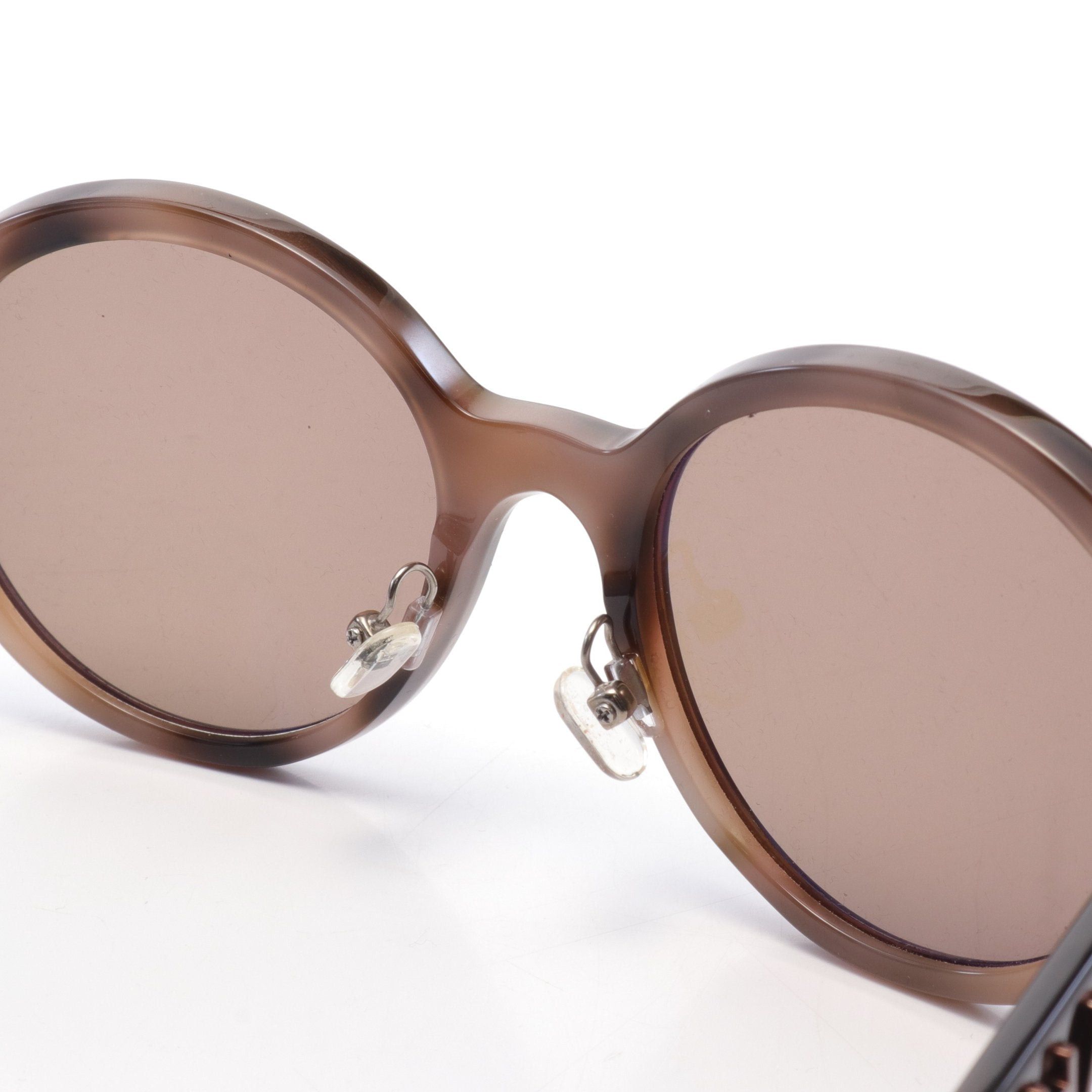 Chanel Chanel Round Shape Eyewear Sunglasses Brown Prescription Lens Size ONE SIZE - 5 Thumbnail