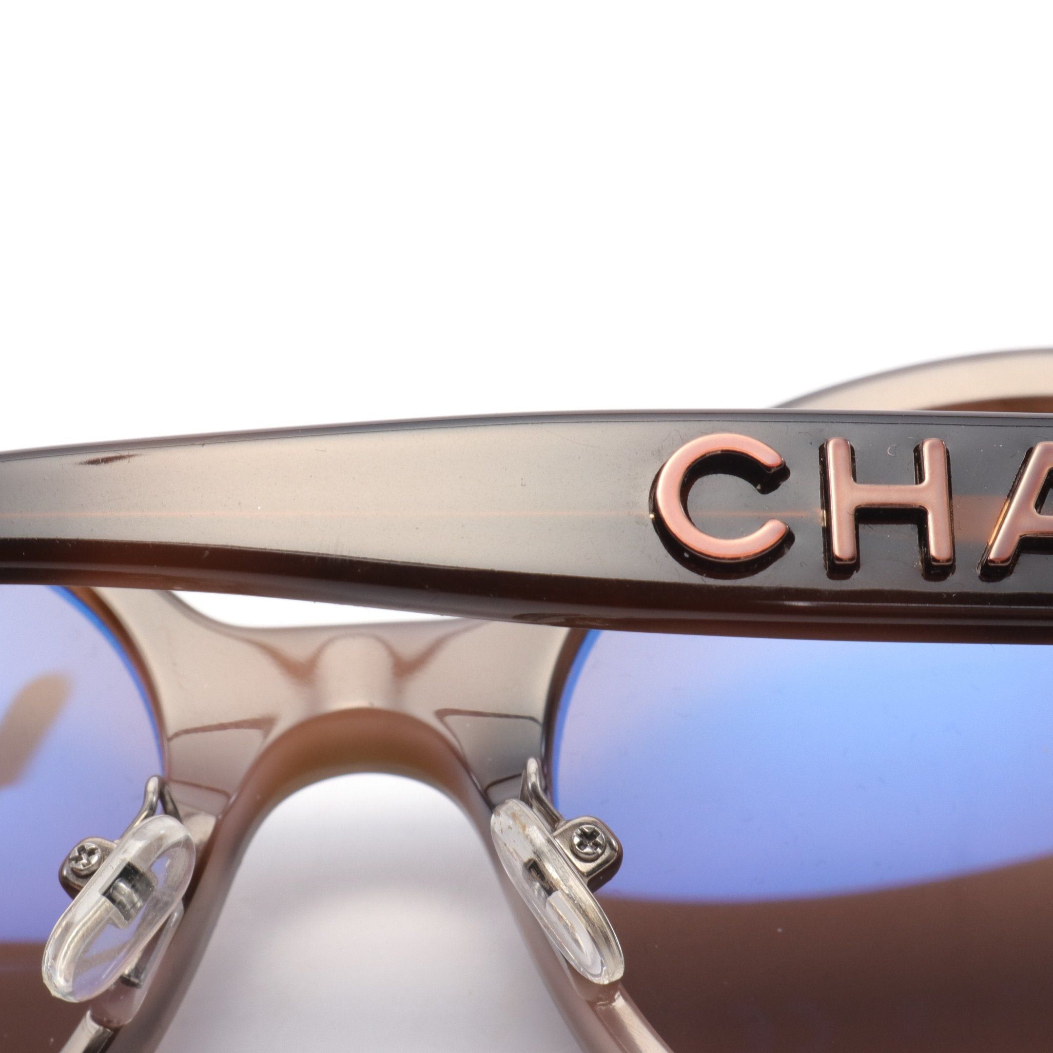 Chanel Chanel Round Shape Eyewear Sunglasses Brown Prescription Lens Size ONE SIZE - 6 Thumbnail