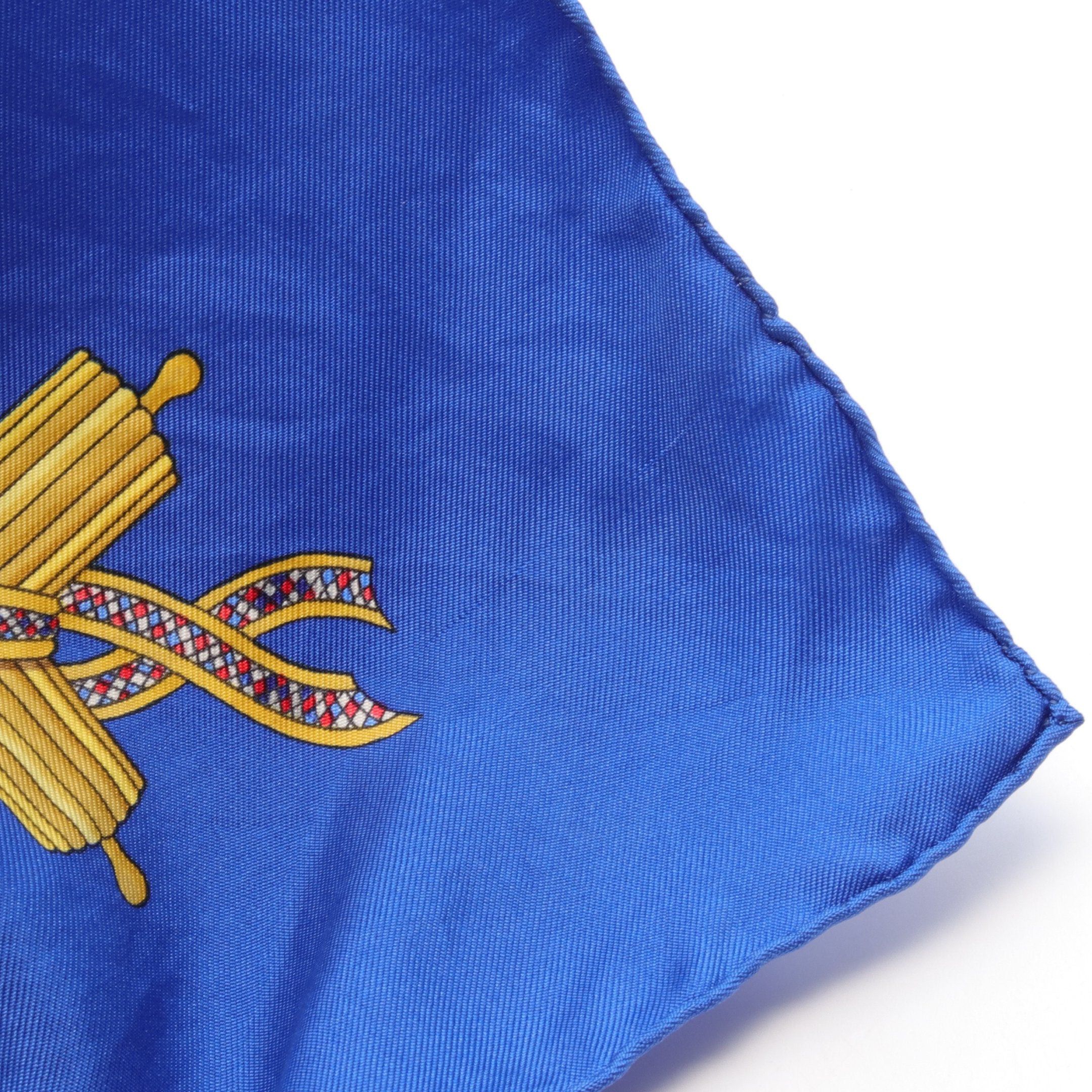 Hermes Hermes Carres 90 Liberte Egalite Fraternite Republique Francaise Scarf Silk Blue Red Multicolor Size ONE SIZE - 5 Thumbnail