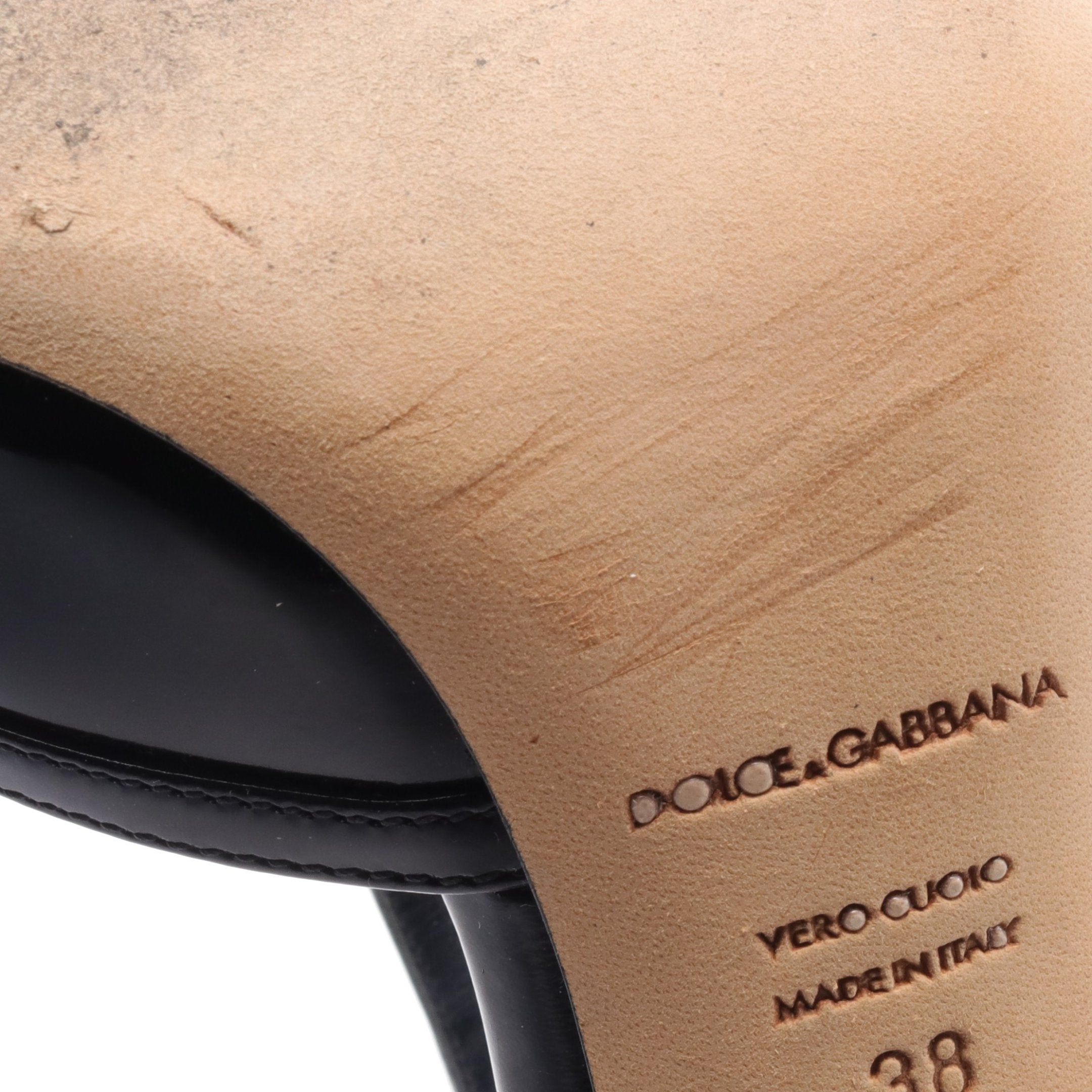 Dolce & Gabbana Dolce Gabbana Pumps Patent Leather Black Size ONE SIZE - 6 Thumbnail