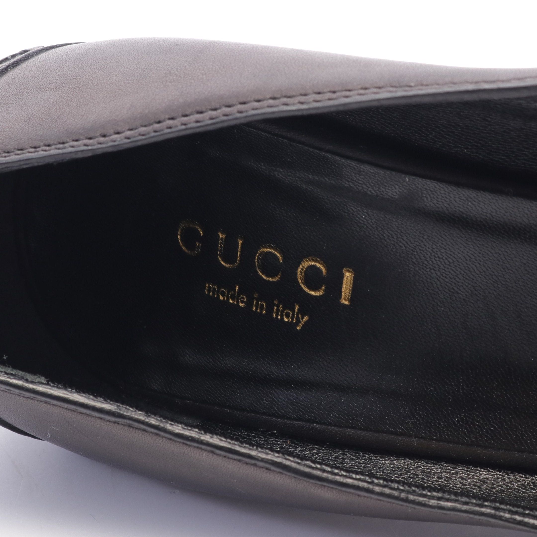 Gucci Gucci Horsebit Pumps Leather Black Size ONE SIZE - 5 Thumbnail