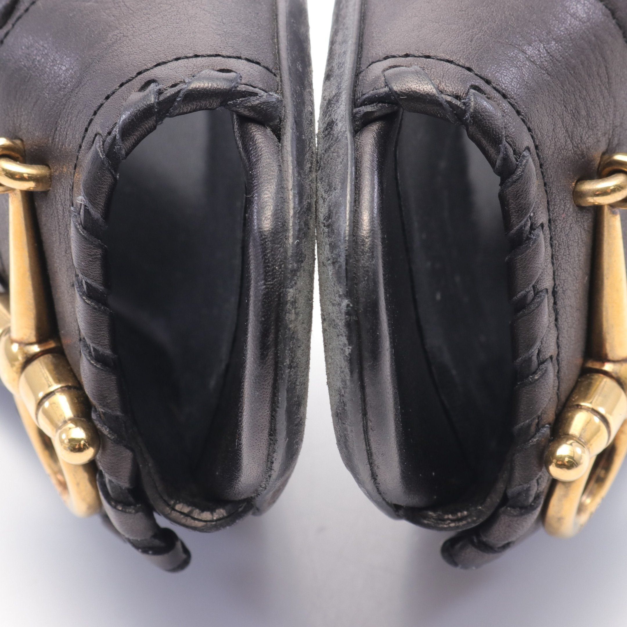 Gucci Gucci Horsebit Pumps Leather Black Size ONE SIZE - 7 Thumbnail