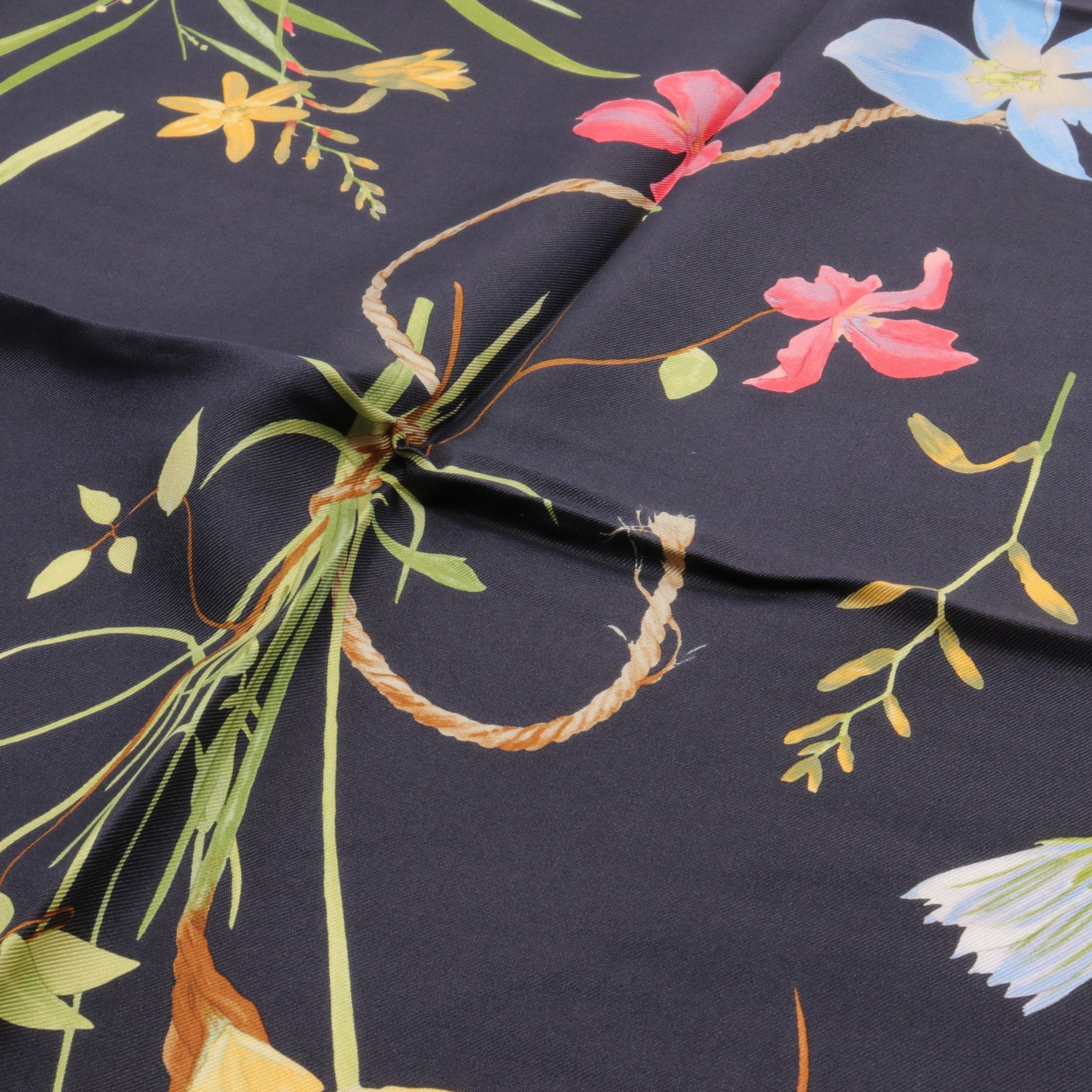 Salvatore Ferragamo Salvatore Ferragamo Scarf Silk Ivory Black Multicolor Size ONE SIZE - 4 Thumbnail