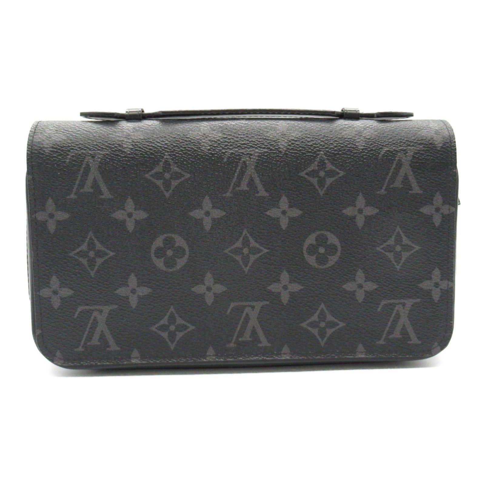 Louis Vuitton Louis Vuitton Zippy Xl Round Long Wallet Zipper Coated Canvas Monogram Eclipse Black Size ONE SIZE - 2 Thumbnail