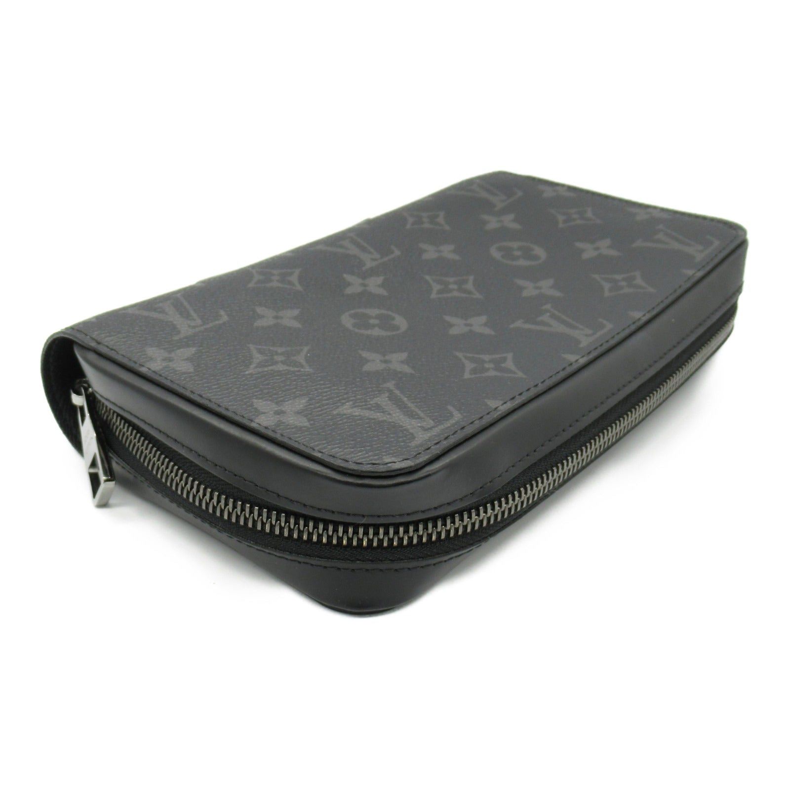 Louis Vuitton Louis Vuitton Zippy Xl Round Long Wallet Zipper Coated Canvas Monogram Eclipse Black Size ONE SIZE - 3 Thumbnail