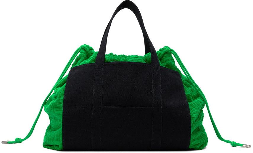 Bottega Veneta Black & Green Towel Roll Up Bag Size ONE SIZE - 3 Thumbnail