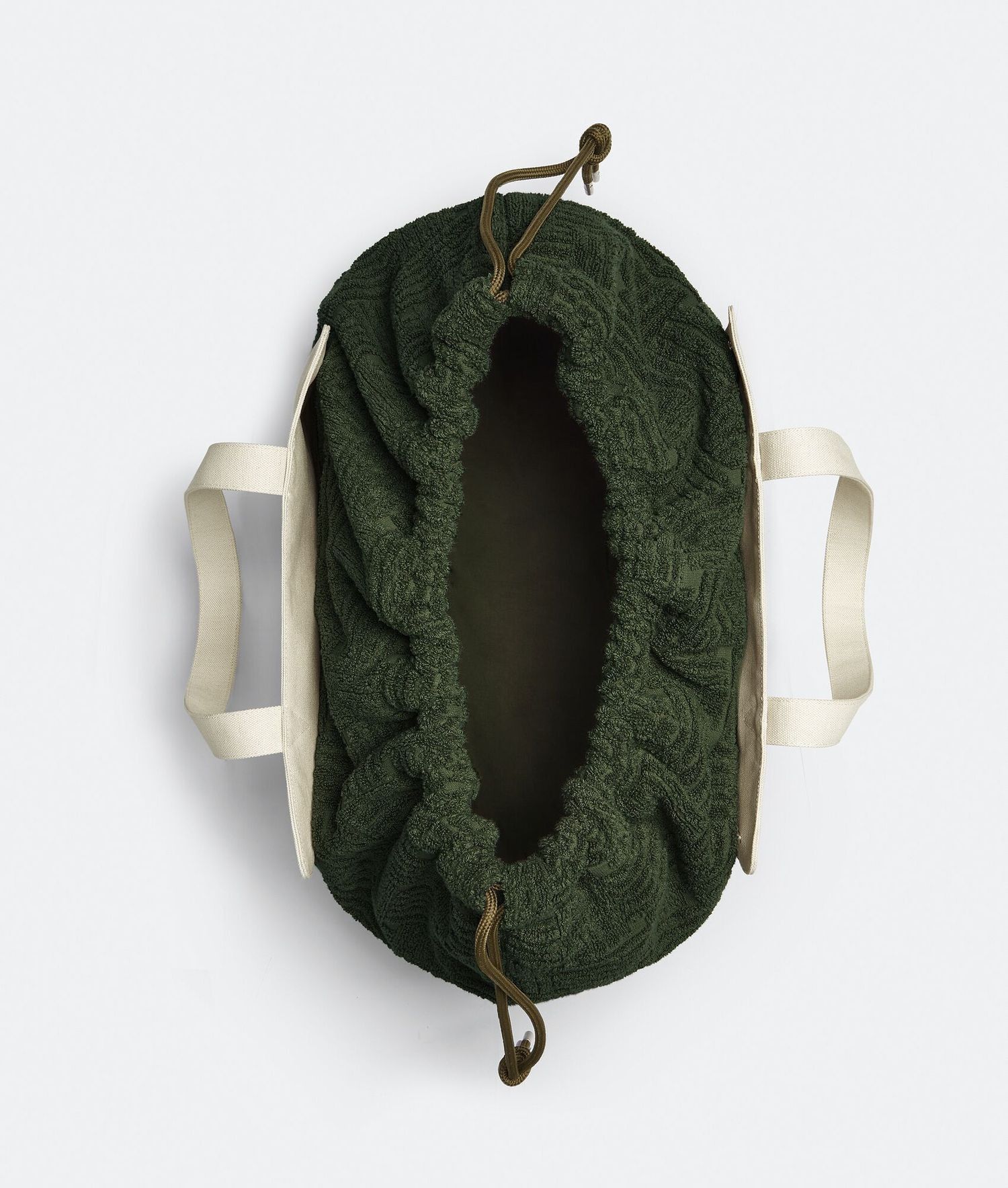 Bottega Veneta Nude & Green Towel Roll Up Bag Size ONE SIZE - 3 Thumbnail