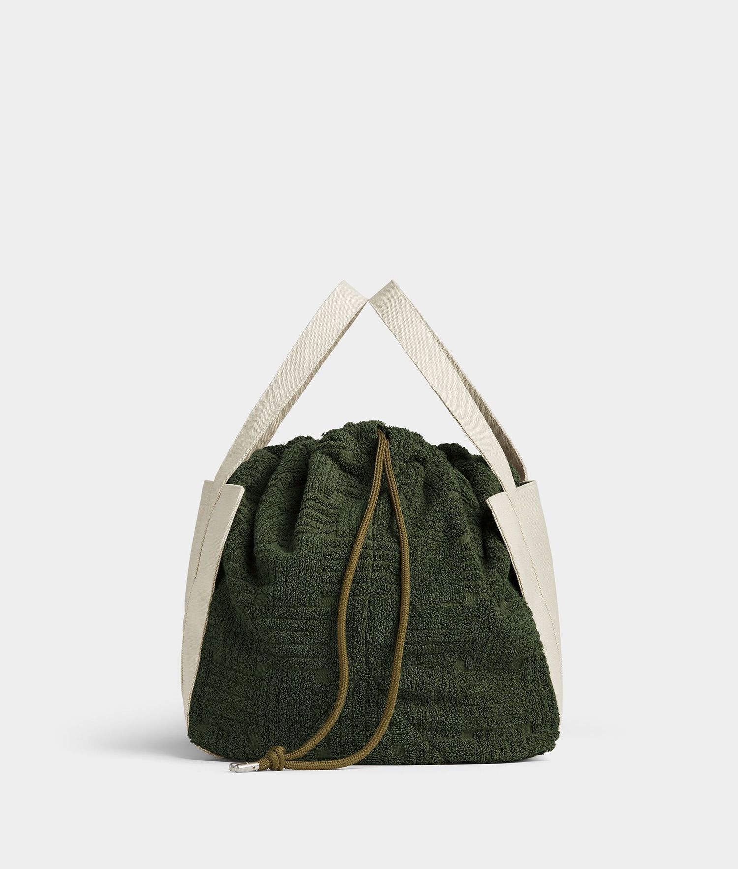 Bottega Veneta Nude & Green Towel Roll Up Bag Size ONE SIZE - 2 Thumbnail
