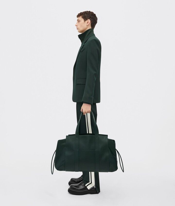 Bottega Veneta Roll Up Leather Bag in dark green Size ONE SIZE - 4 Thumbnail