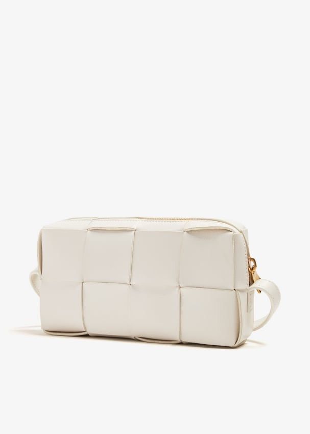 Bottega Veneta Mini Cassette crossbody bag in white Size ONE SIZE - 3 Thumbnail