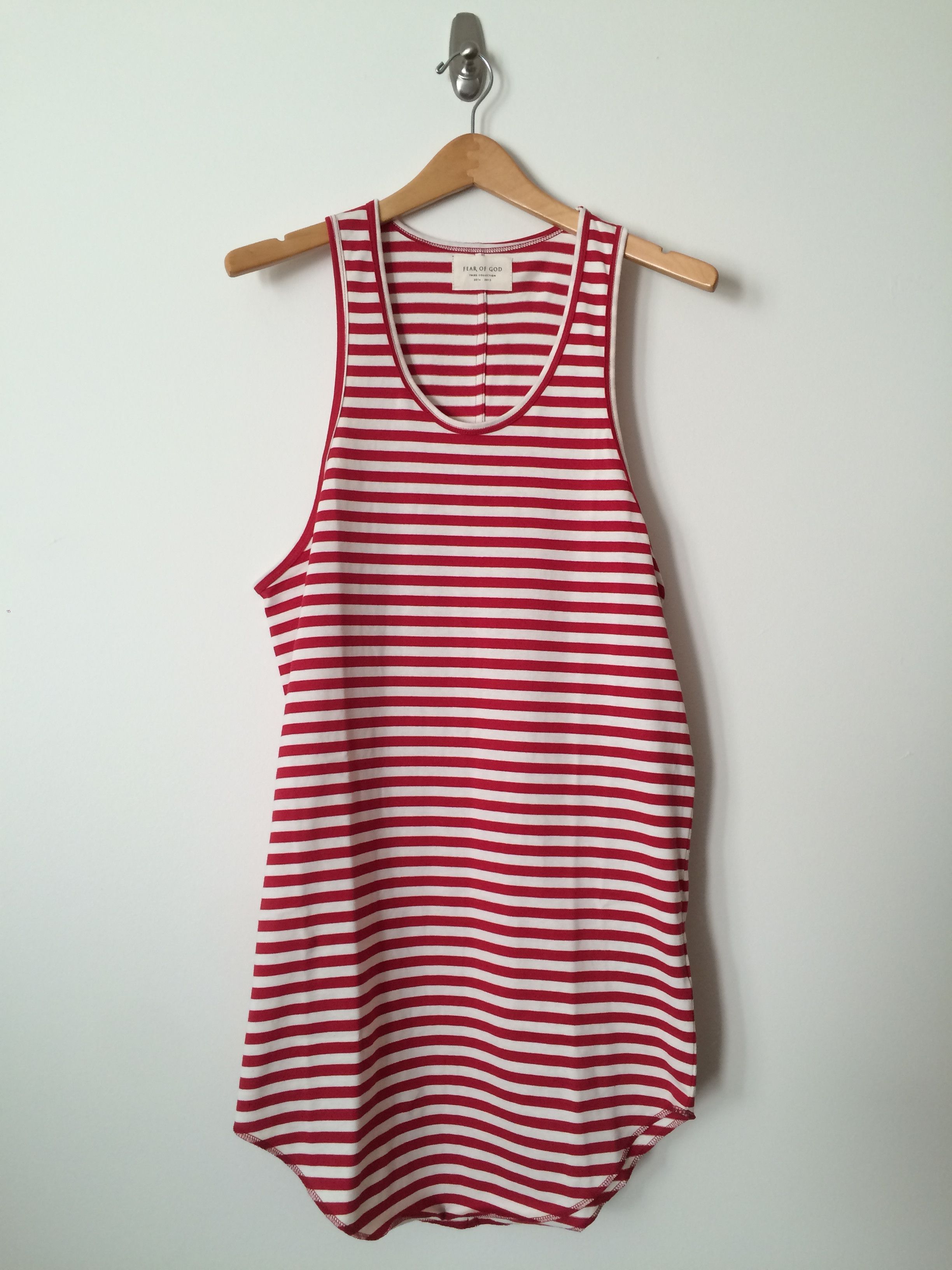 Fear of God Red Striped Tank Top | Grailed