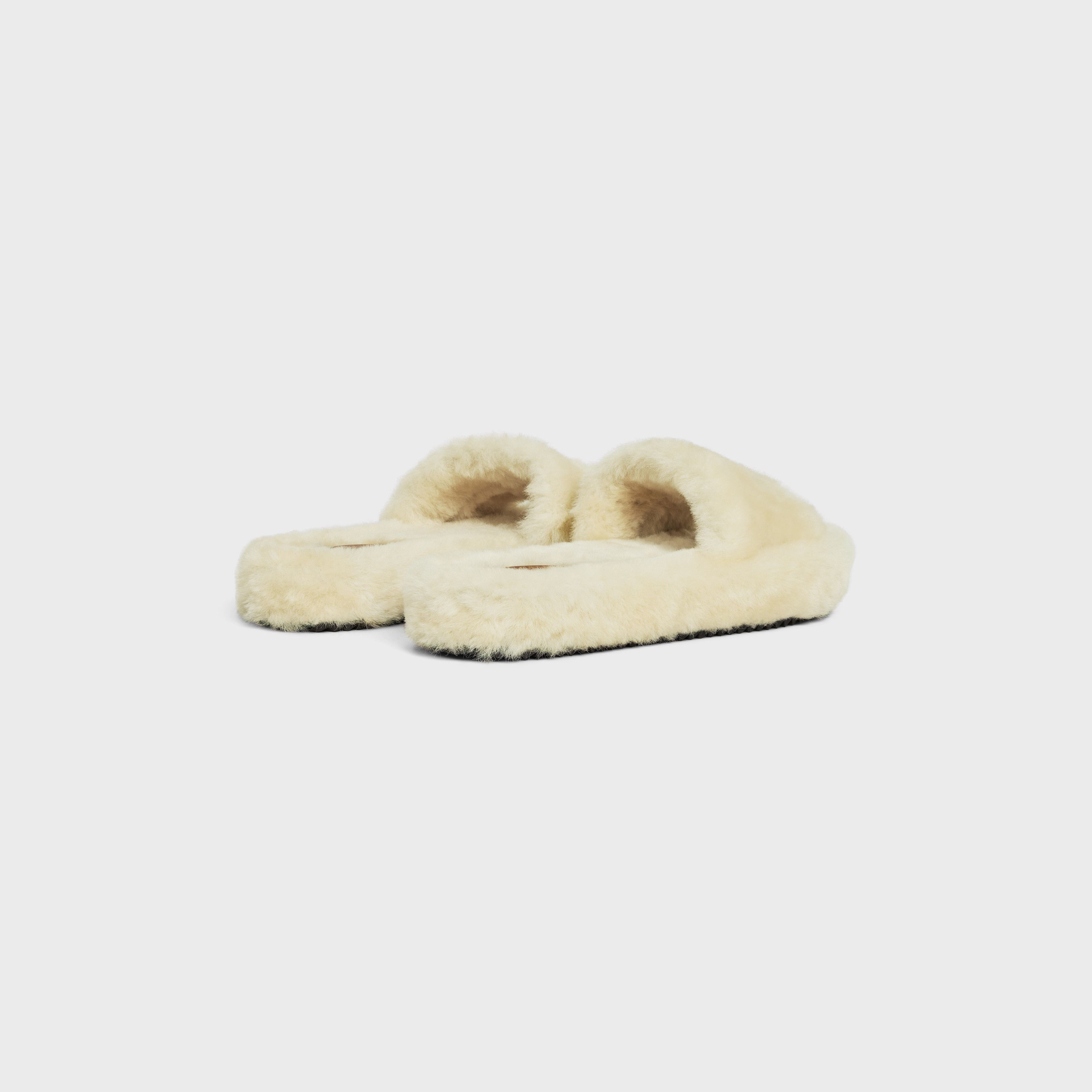 Celine CELINE FUR SLIDES IN SHEARLING Size US 5 / IT 35 - 3 Thumbnail