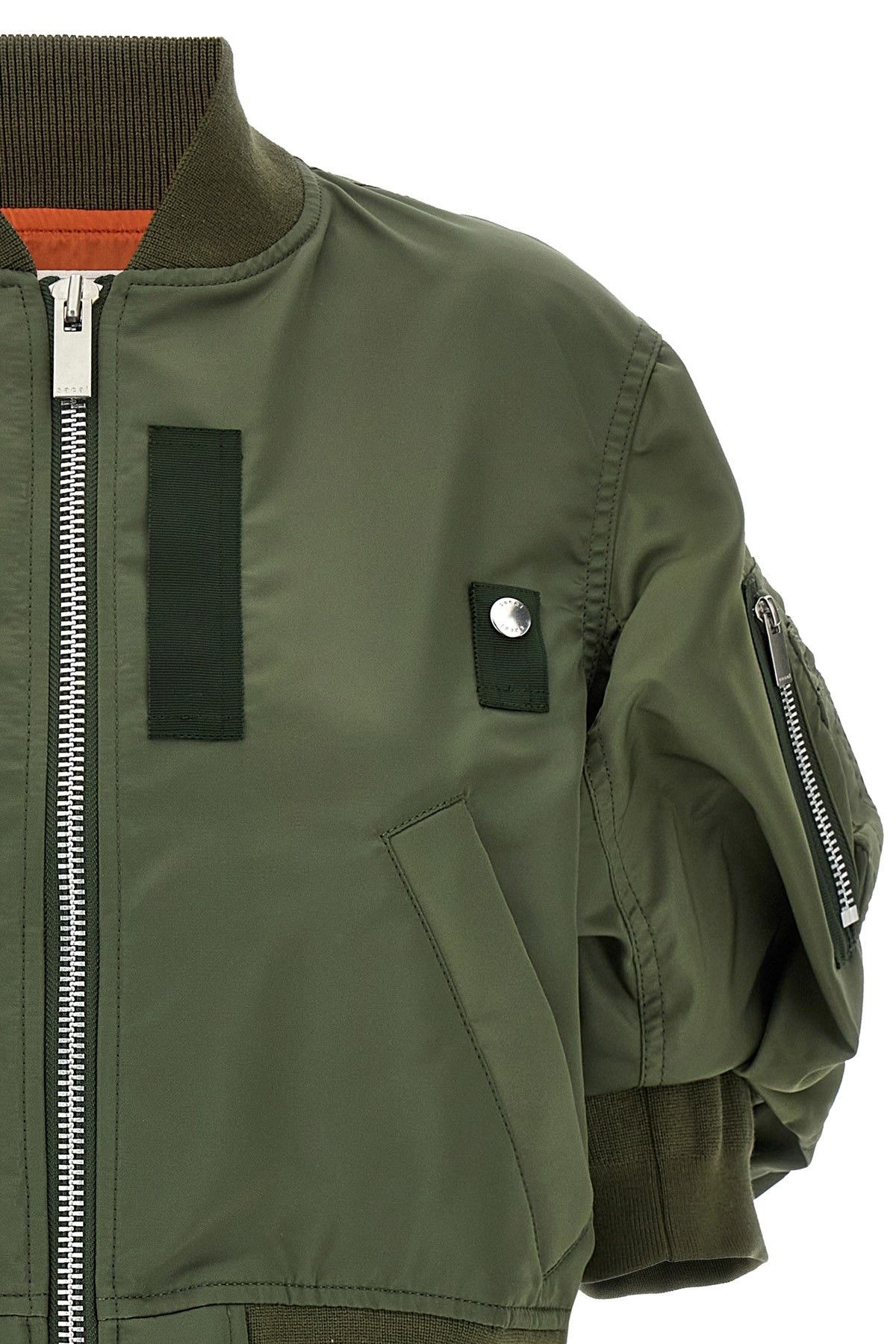 Sacai 3/4 sleeve bomber jacket Size L / US 10 / IT 46 - 2 Thumbnail
