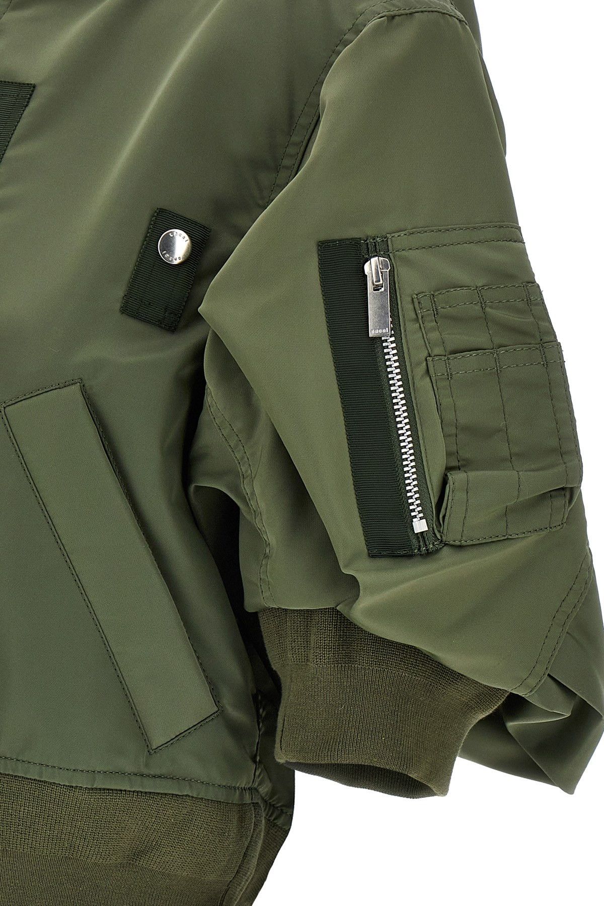 Sacai 3/4 sleeve bomber jacket Size L / US 10 / IT 46 - 3 Thumbnail