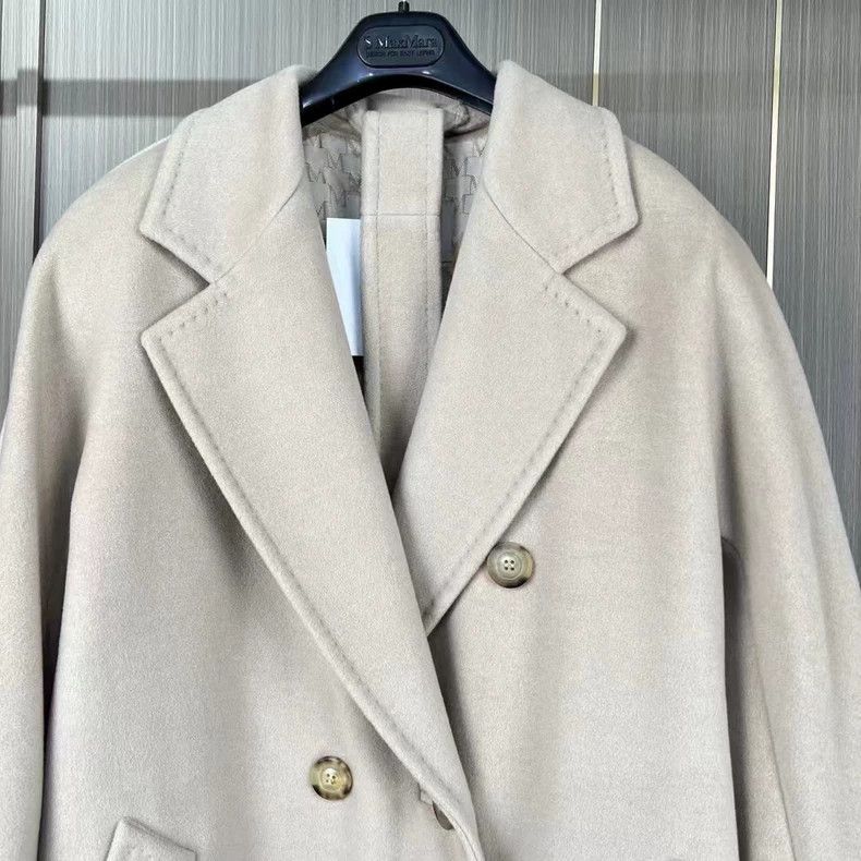 Max Mara Maxmara 101801 new sandy cashmere coat Size US L / EU 52-54 / 3 - 3 Thumbnail