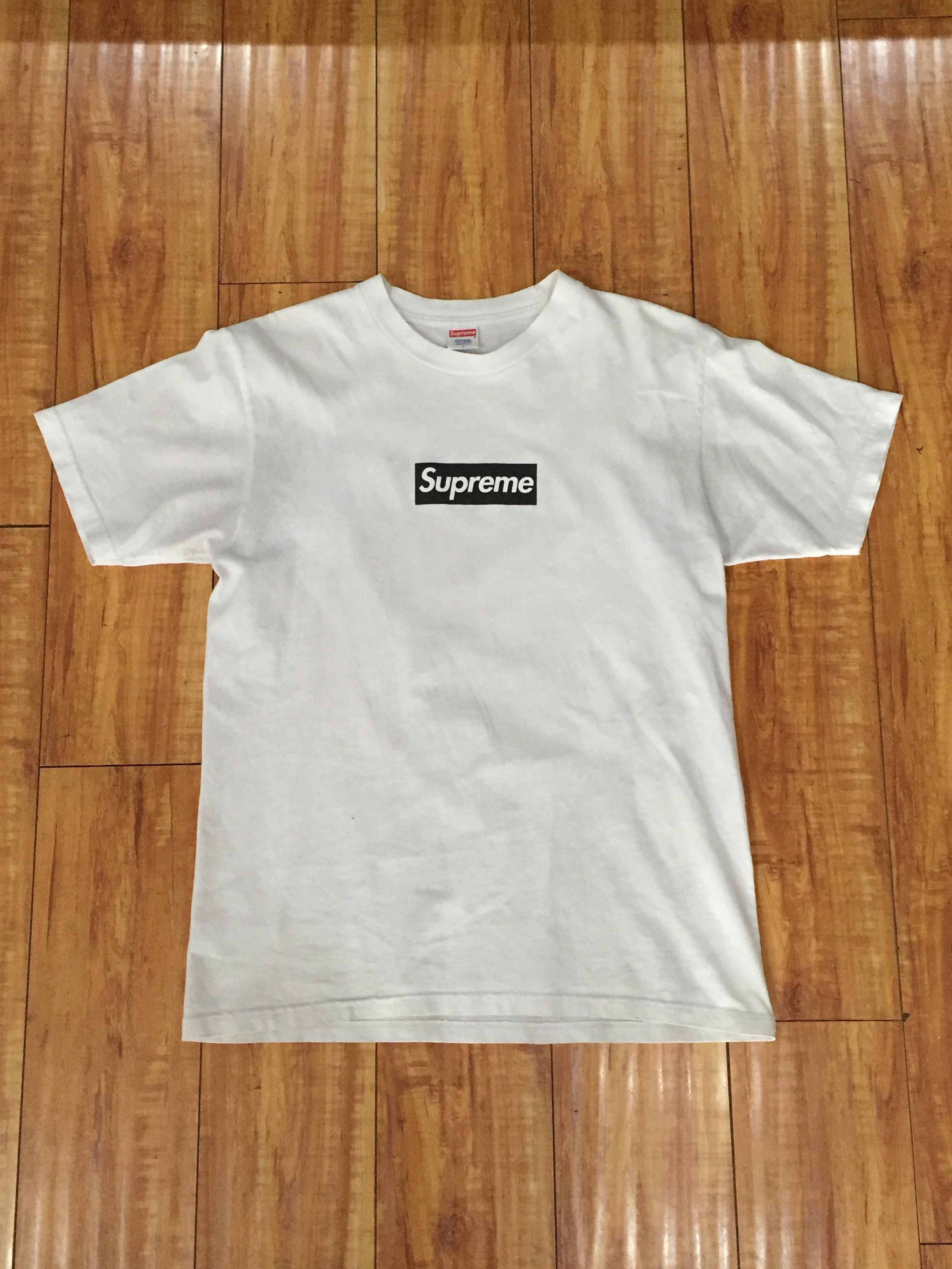 Supreme Supreme Black On White Box Logo Tee F F Grailed